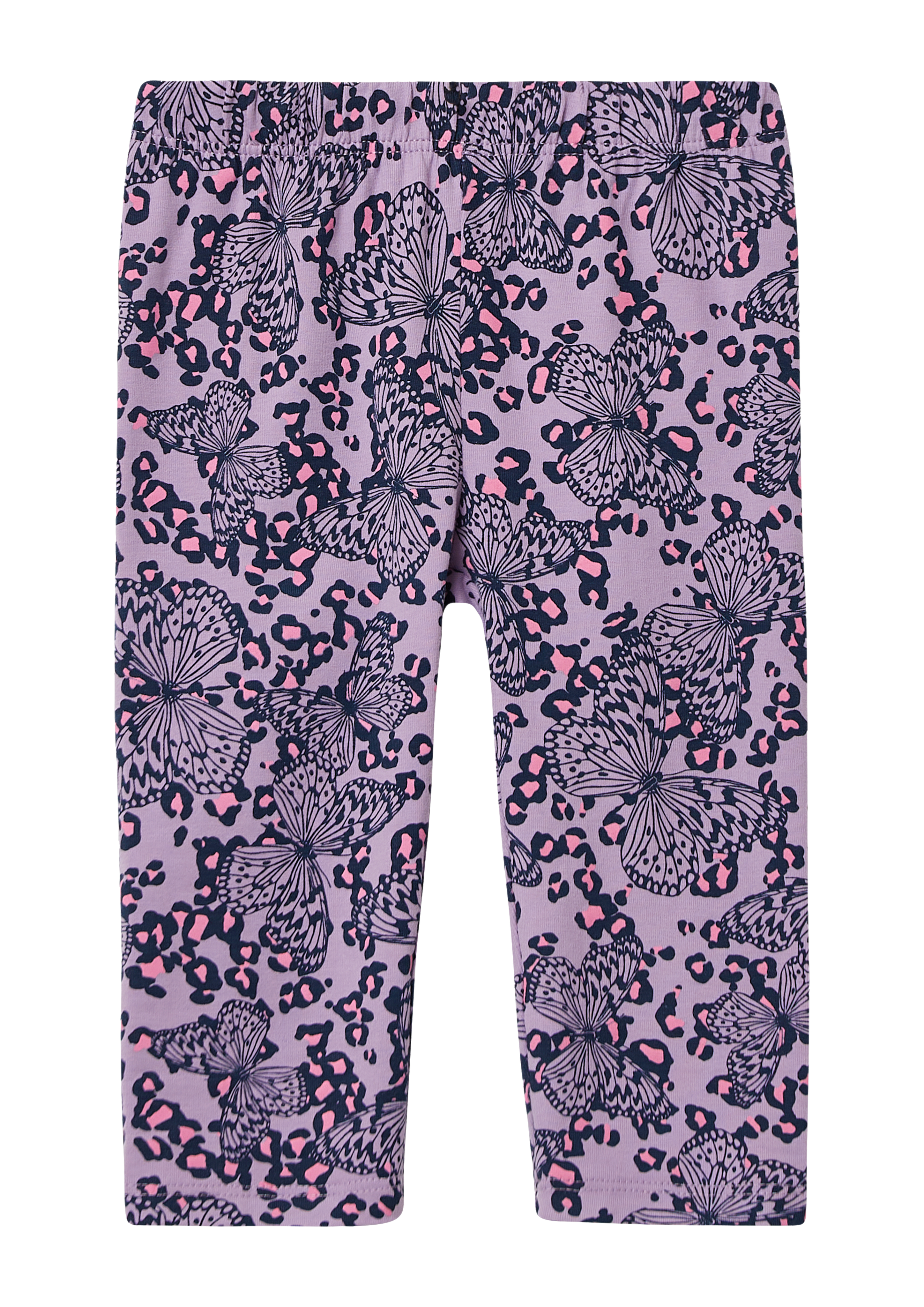 s.Oliver - Capri-Leggings mit All-over-Print, Kinder, lila