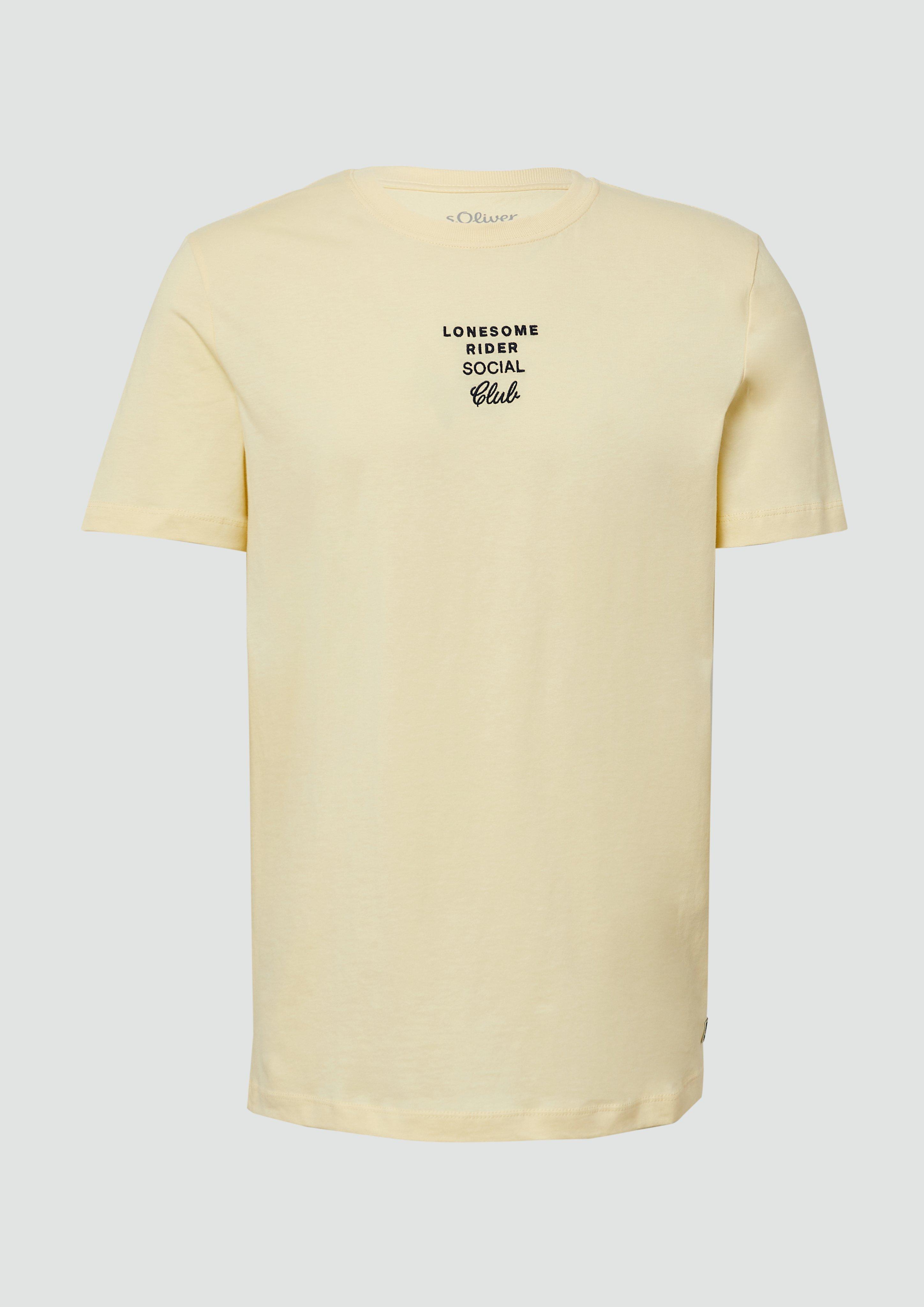 Thumbnail - s.Oliver - T-Shirt mit Artwork, Herren, gelb