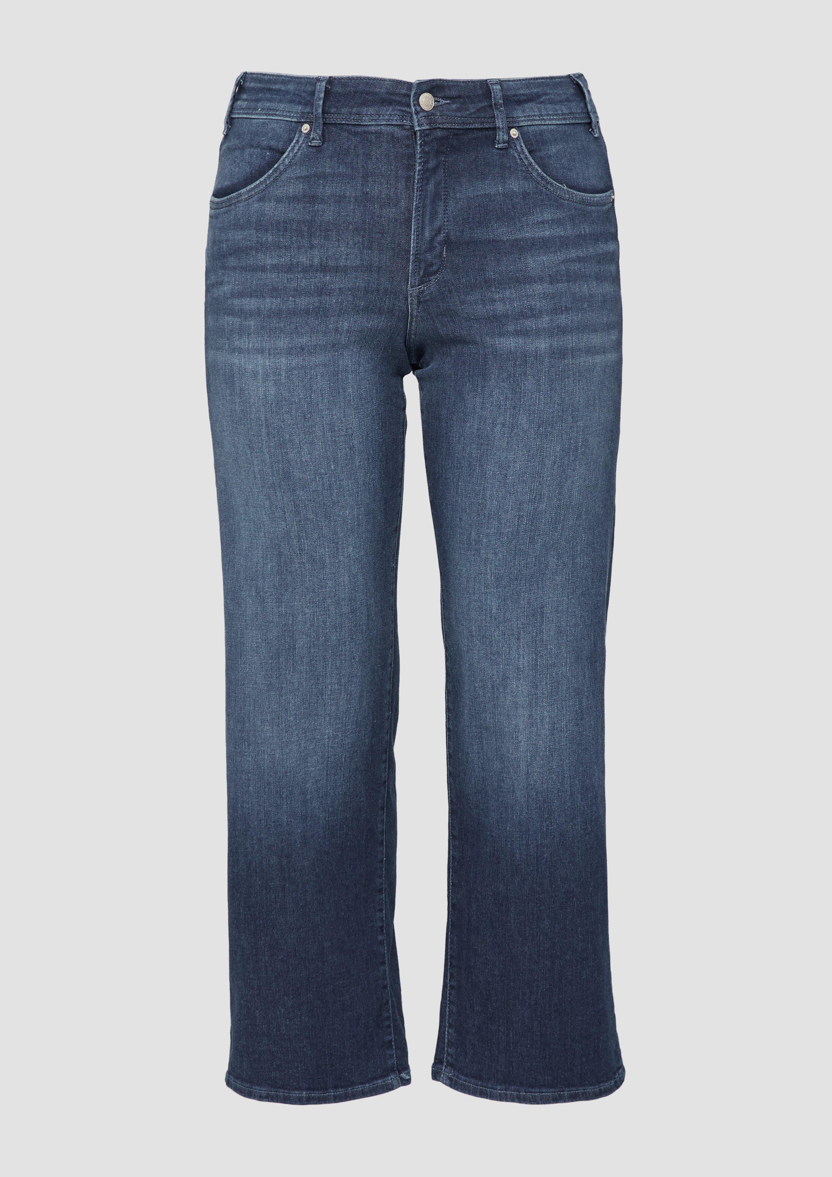 s.Oliver - Jeans / Straight Fit / Mid Rise / Straight Leg, Damen, blau