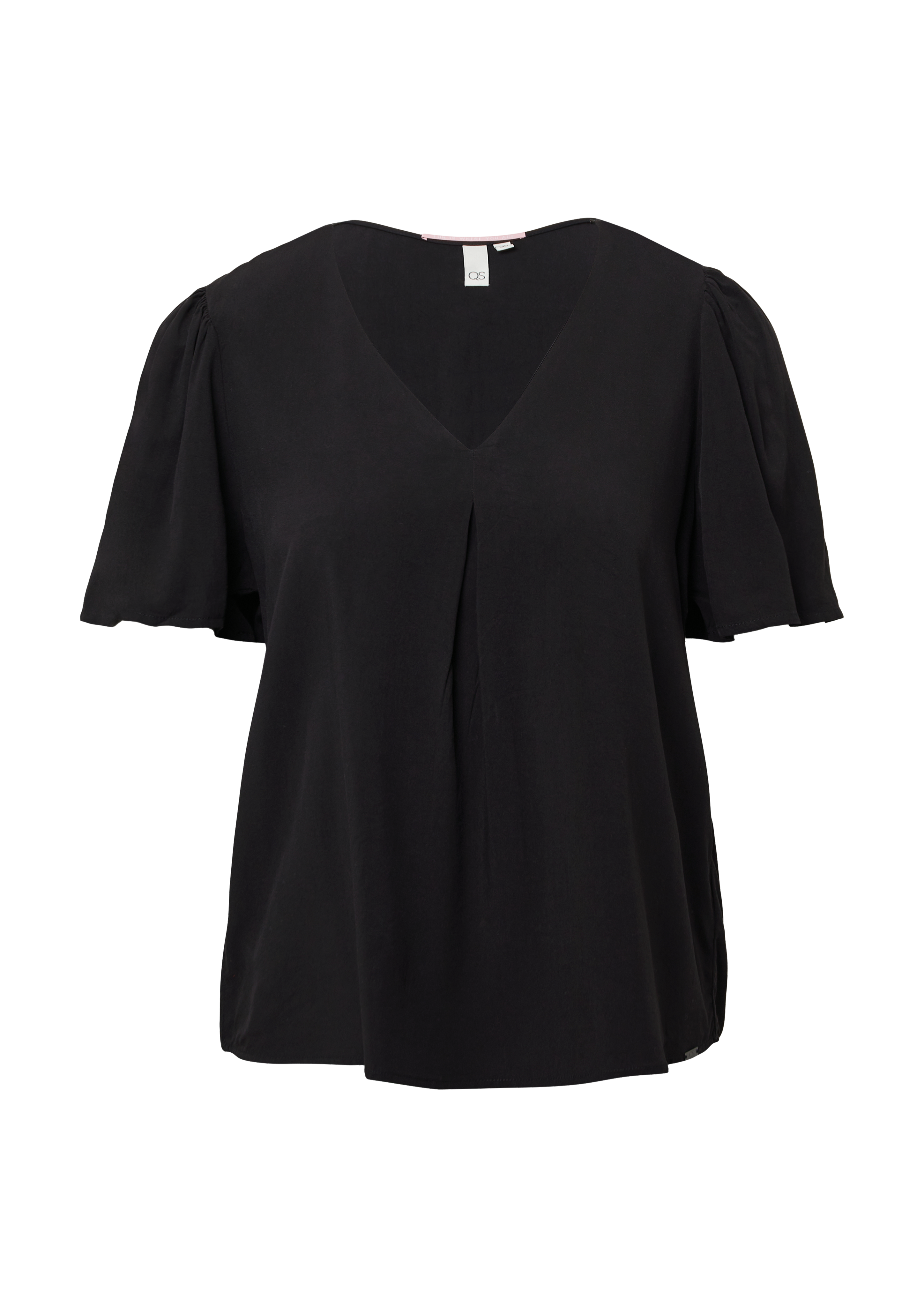 Feminine Kurzarmbluse aus Viskose
