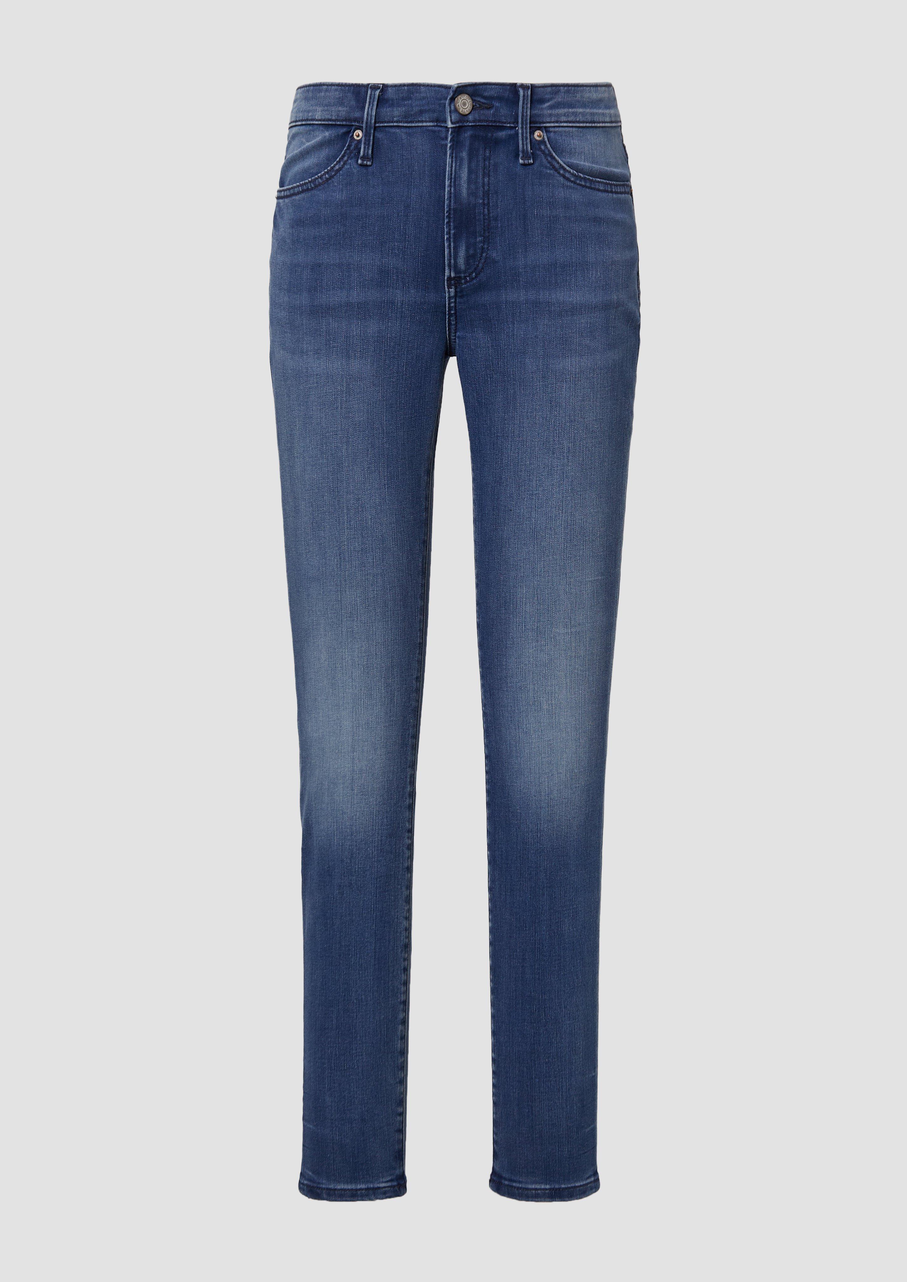 s.Oliver - Jeans Izabell / Skinny Fit / Mid Rise / Skinny Leg, Damen, blau