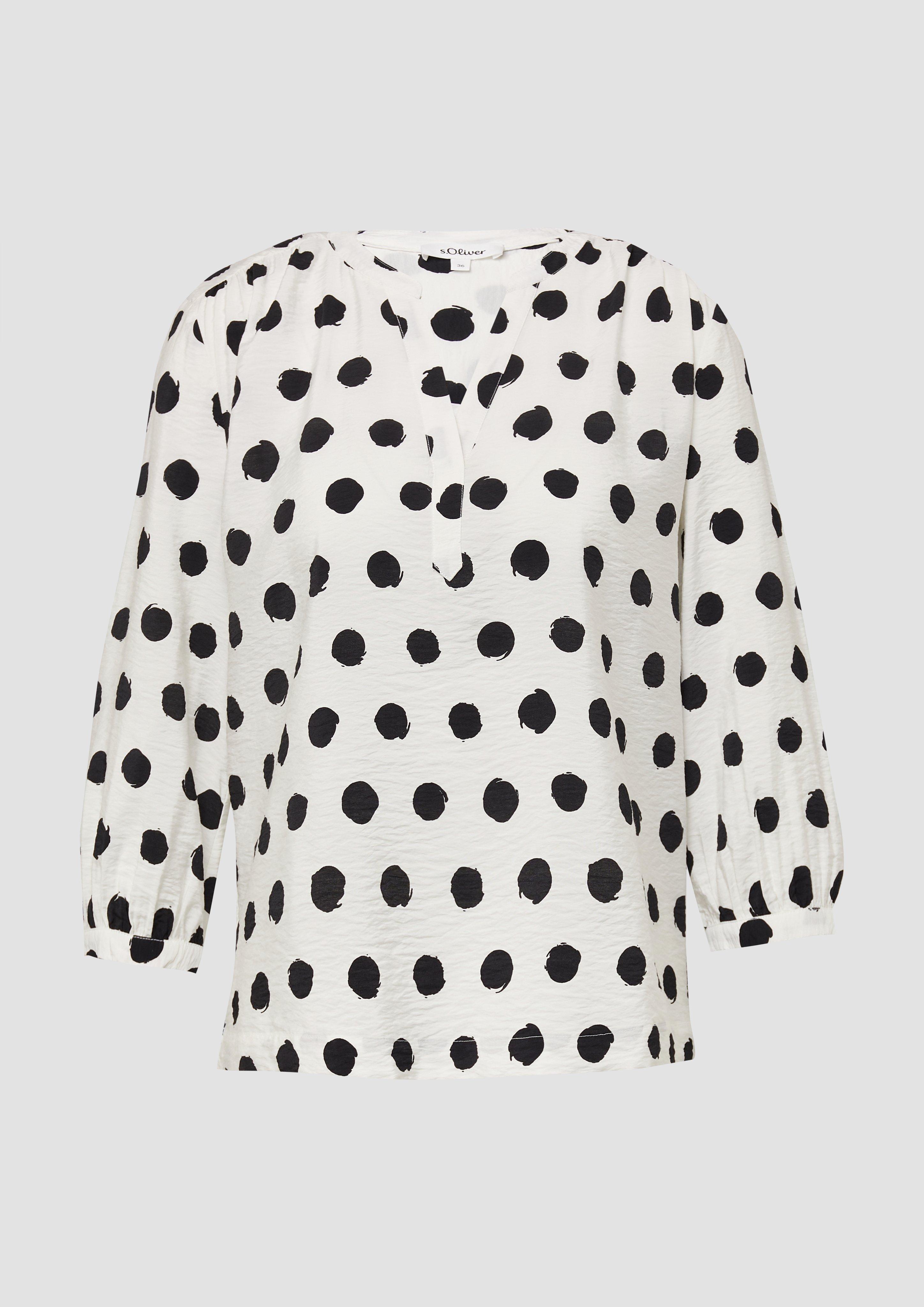 s.Oliver - Strukturierte Bluse aus Viskosemix, Damen, creme