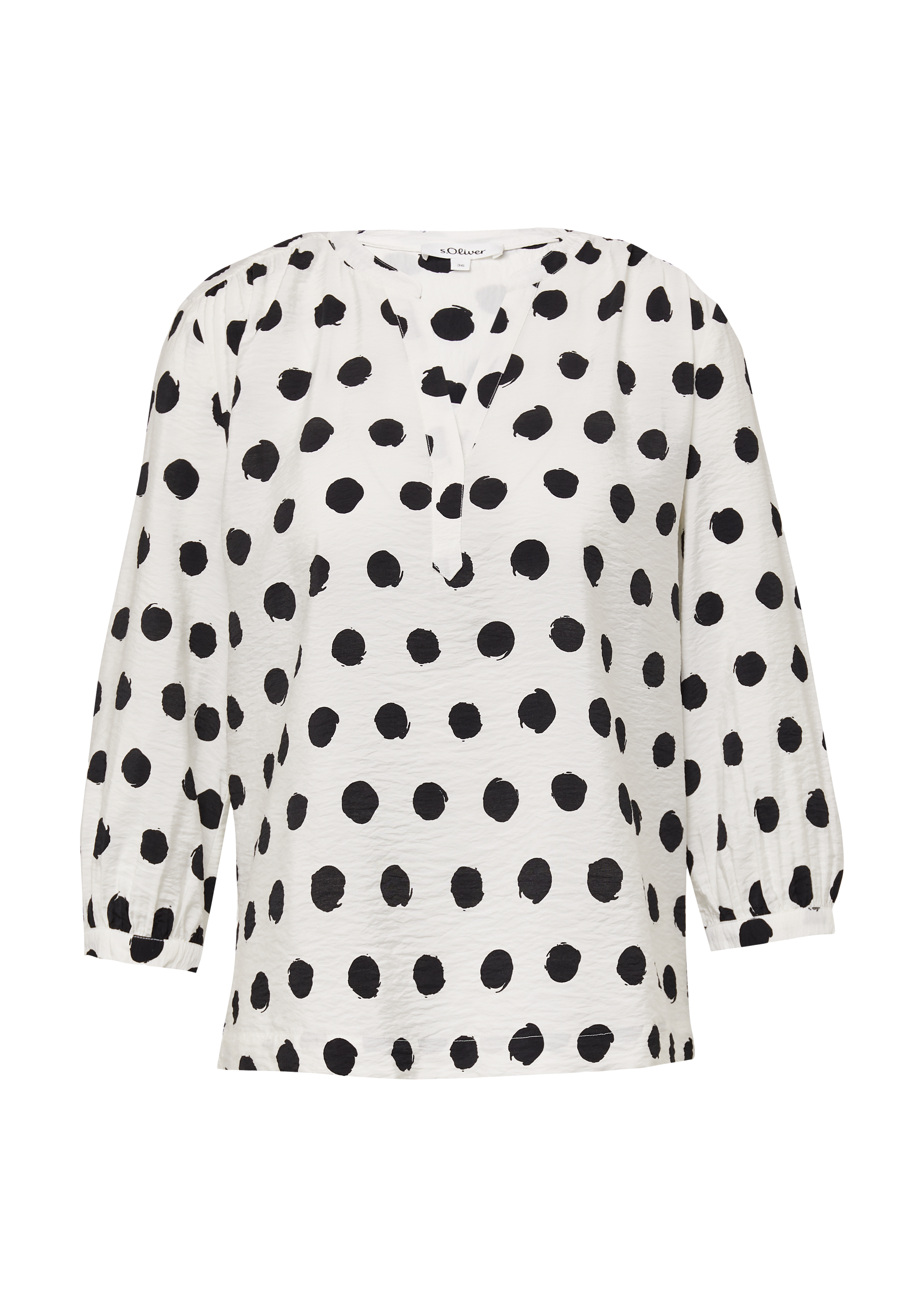 Gestructureerde blouse van een viscosemix