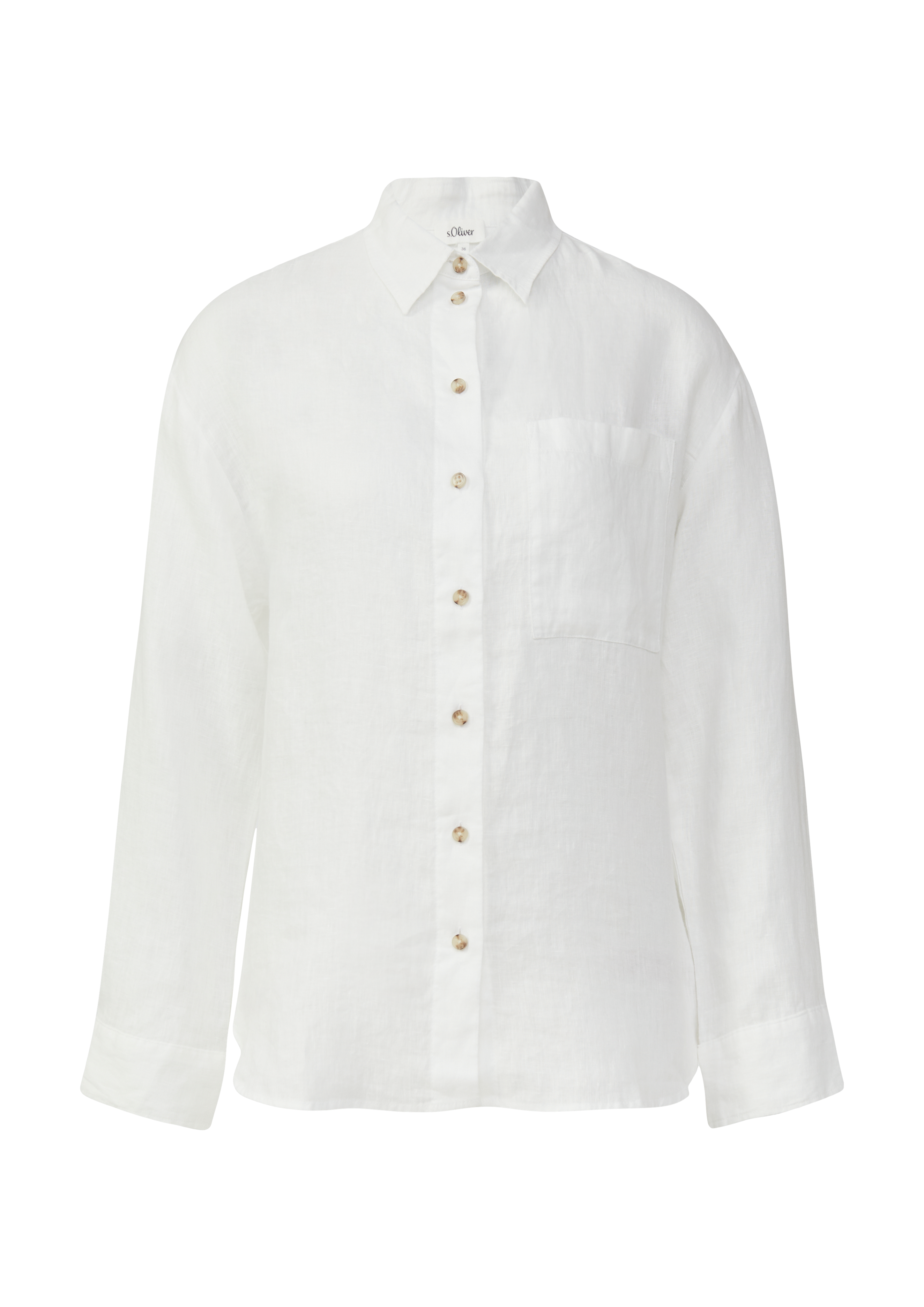 Oversized blouse van puur linnen