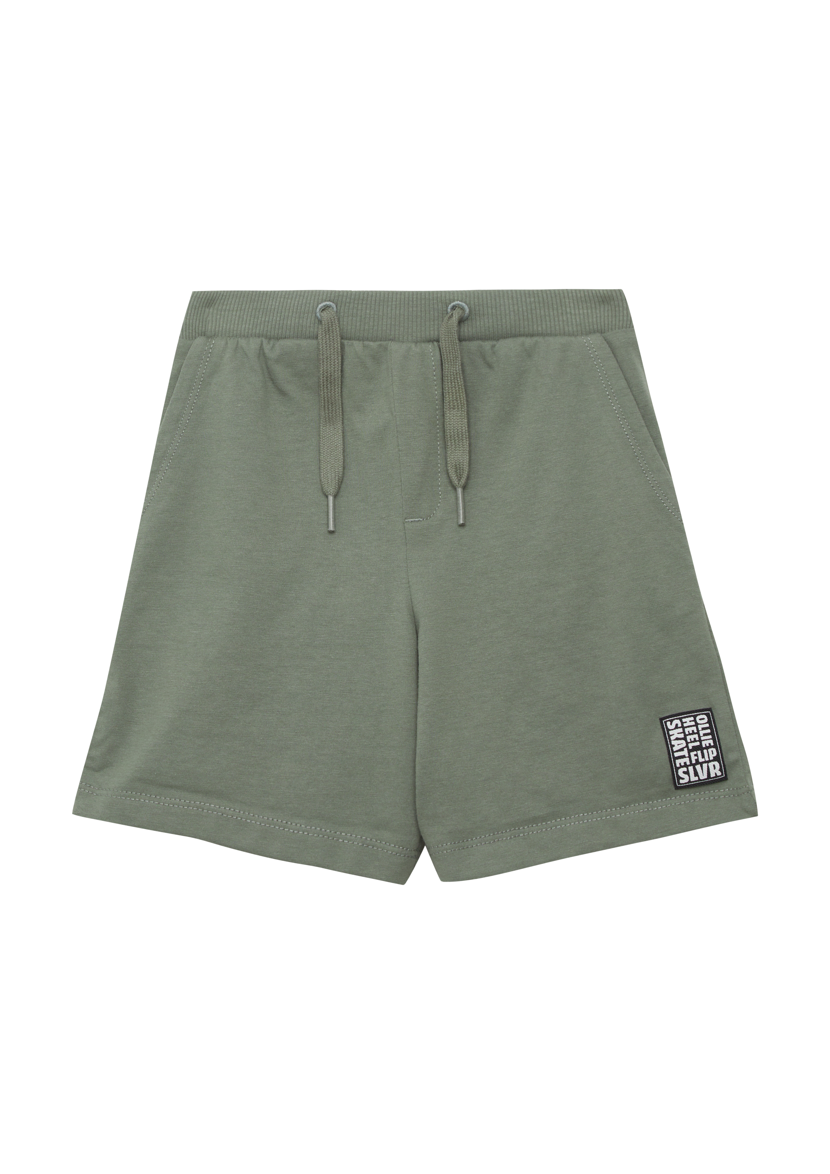 s.Oliver - Weite Jersey-Bermuda mit verstellbarem Bund, Kinder, Grün