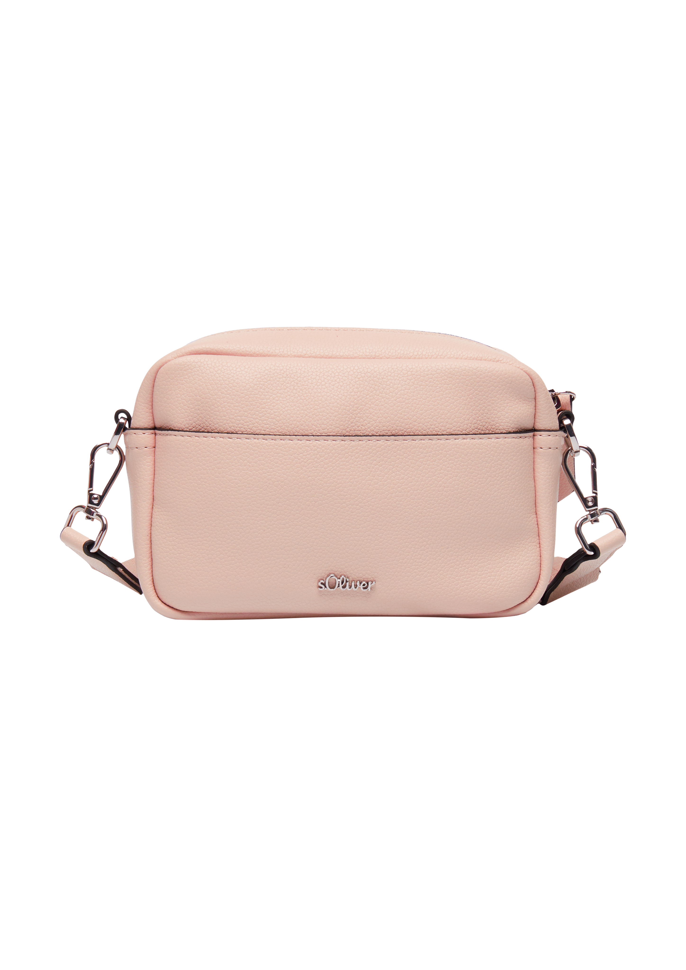 s.Oliver - Camera-Bag mit Logo-Schultergurt und Reißverschluss, Damen, Rosa