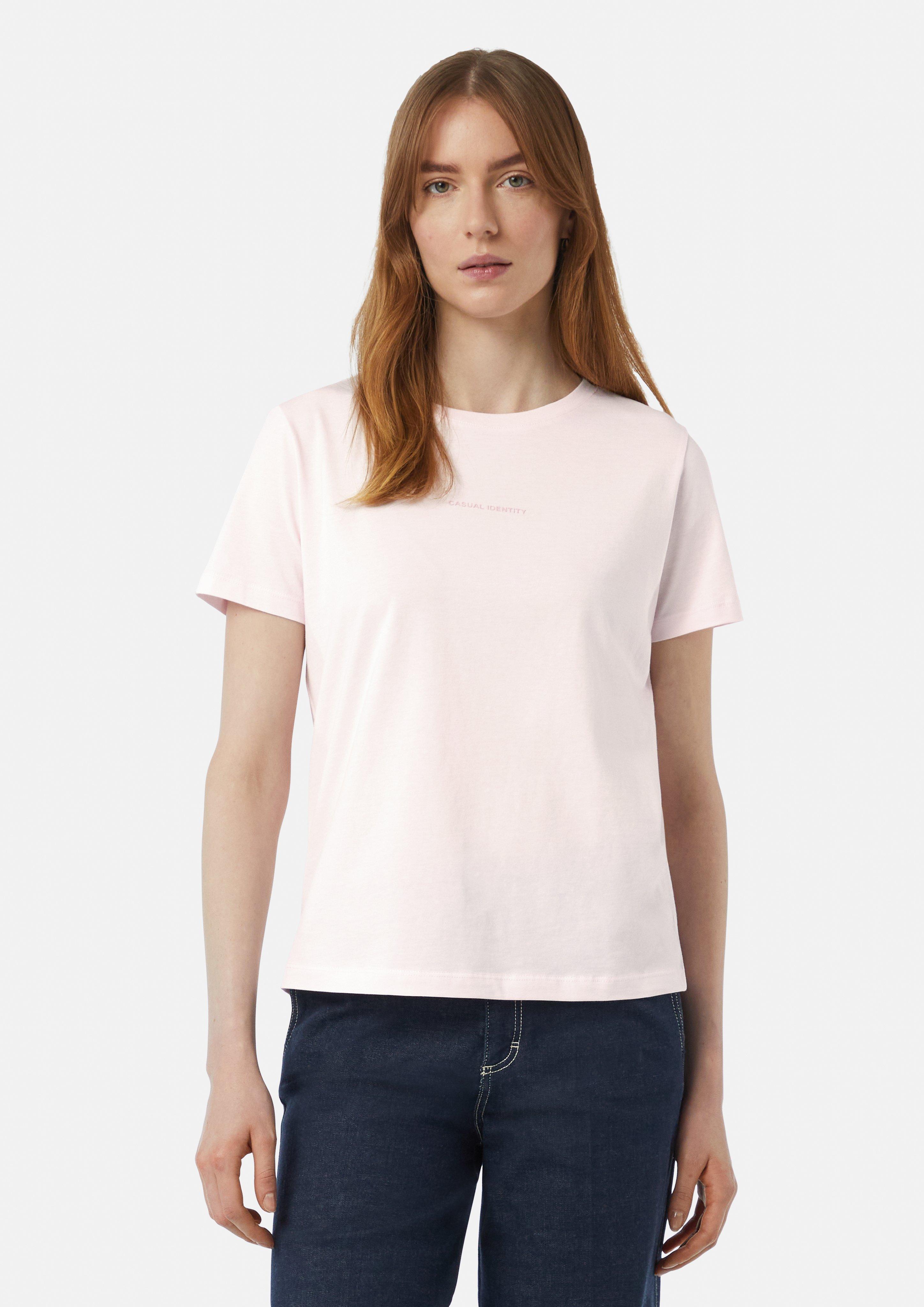 T-shirt with logo detail - Pink | SCAYLE