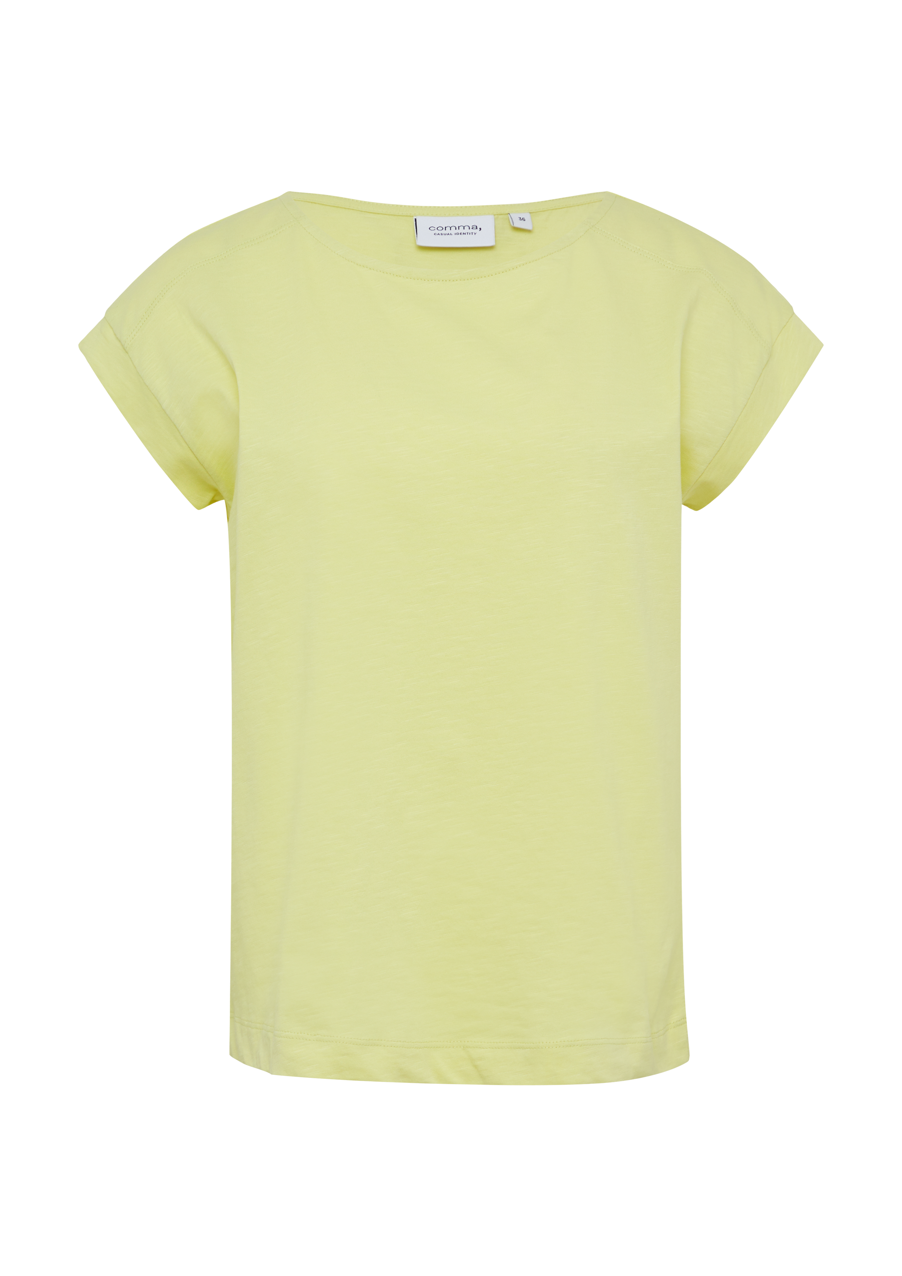 Tシャツ・カットソー ASPESI SS24 COMMA SHIRT (S4.A.CE29.E030.NT 85119 COCOA) Jersey T-shirt with a slub texture - Green | SCAYLE