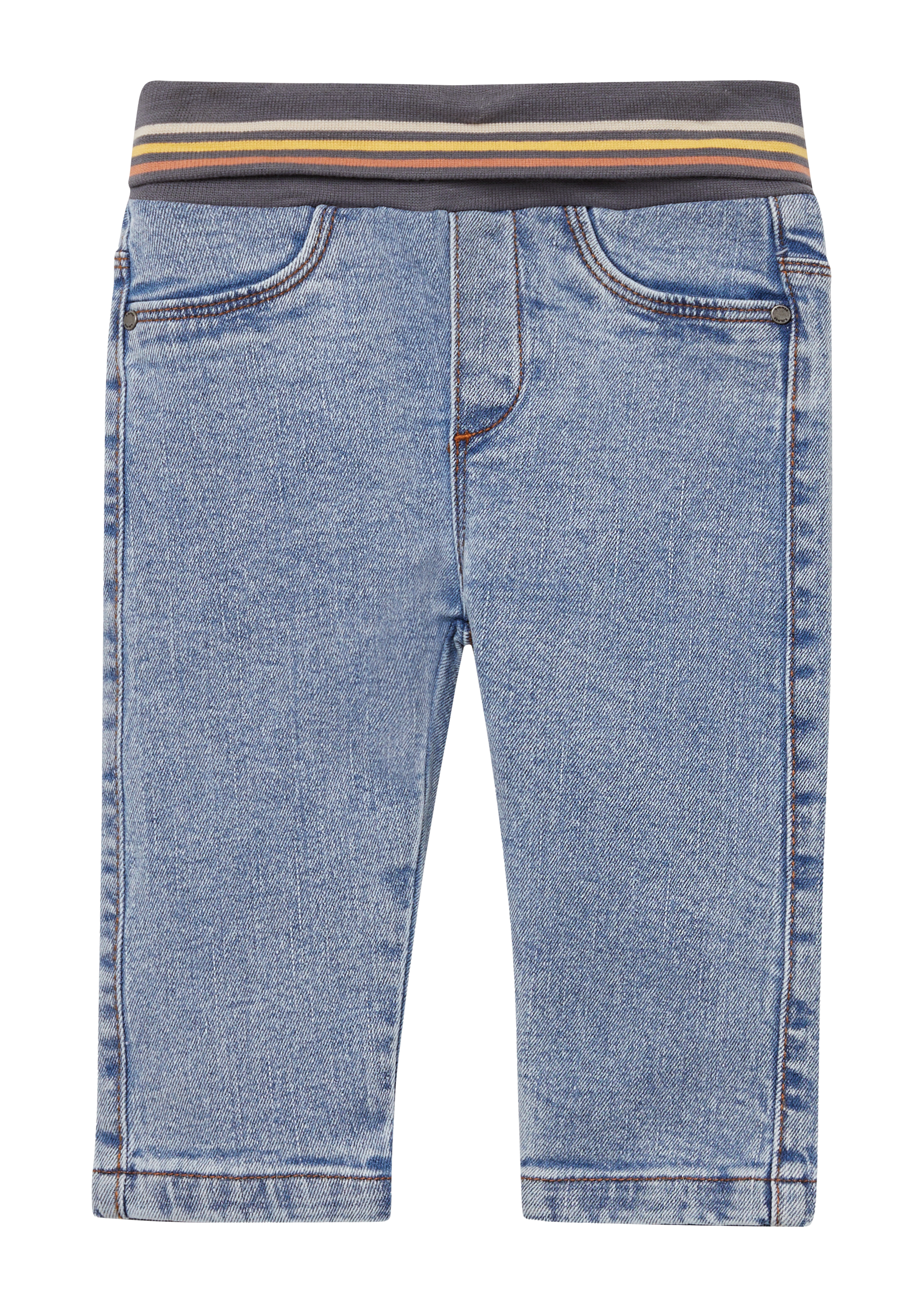 s.Oliver - Jeans mit geringeltem Umschlagbund, Babys, blau