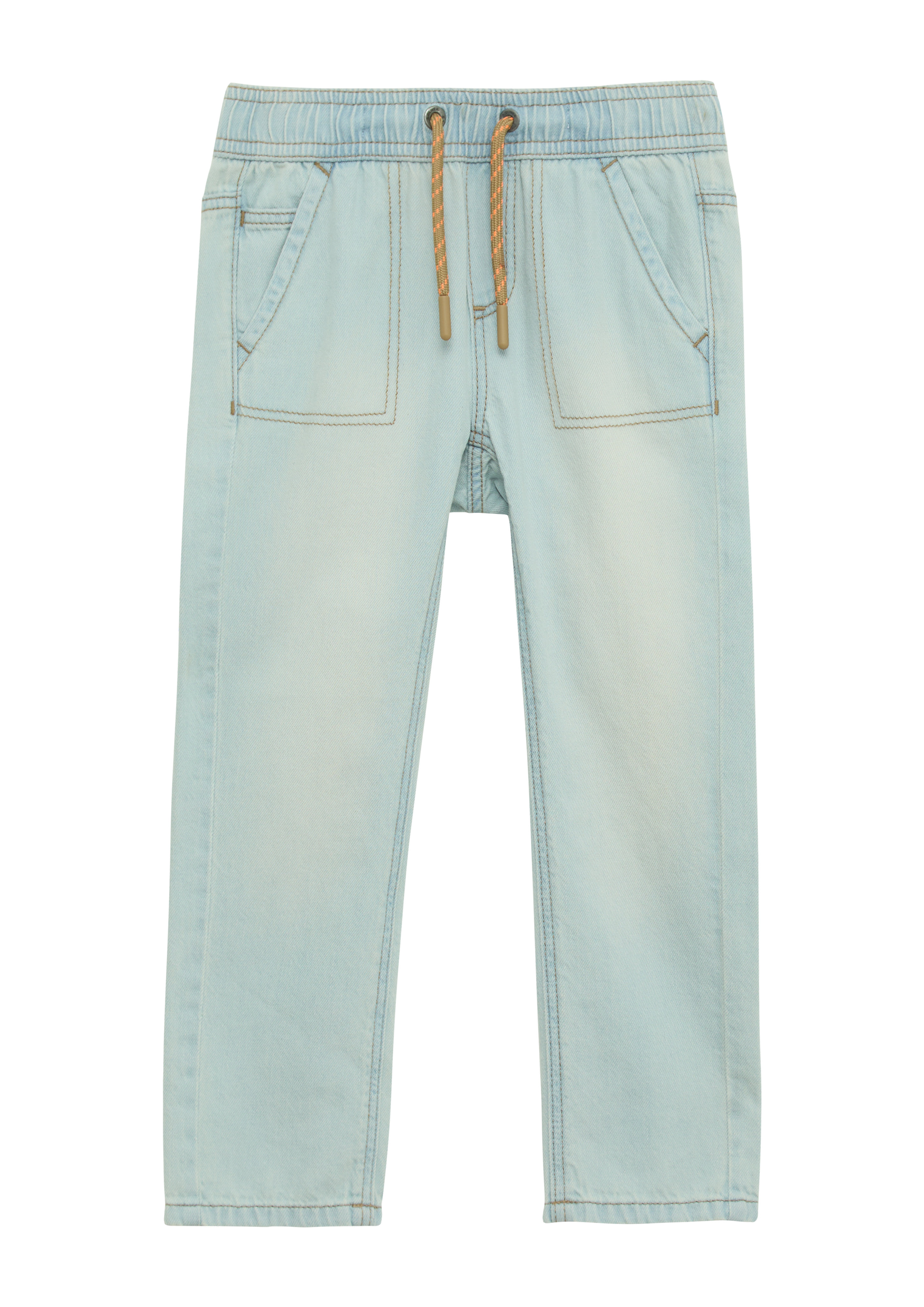 s.Oliver - Jogg-Jeans Pelle / Regular Fit / Mid Rise / Straight Leg / Used-Effekt, Kinder, blau