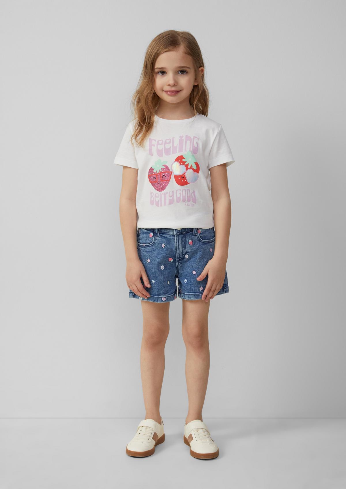 パンツ OHOTORO Wide Stitch Jeans S/short Womens Short Jeans Summer Casual Wide Leg A-line Cute High