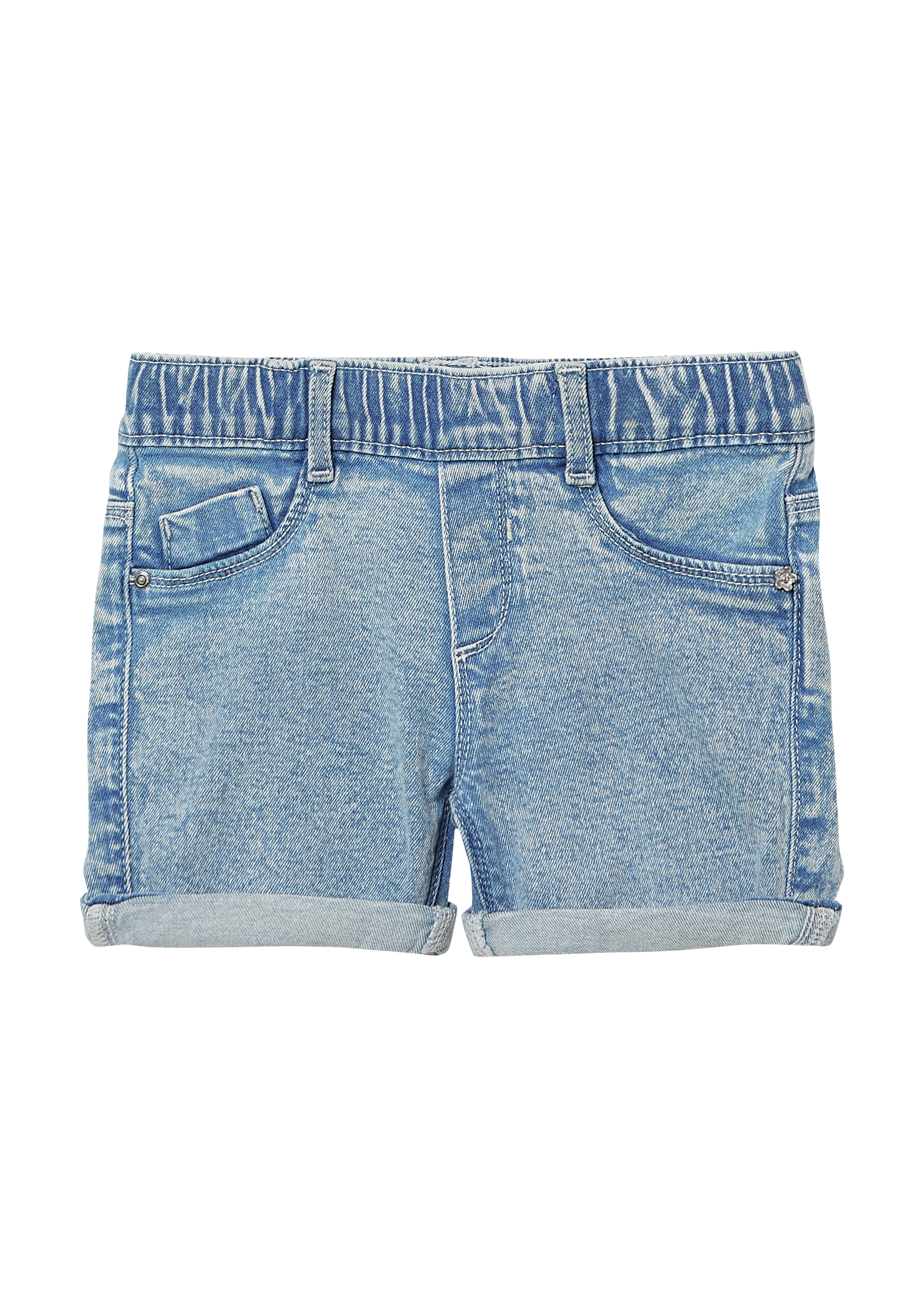 s.Oliver - Jeans-Shorts / Mid Rise / Elastikbund, Kinder, blau