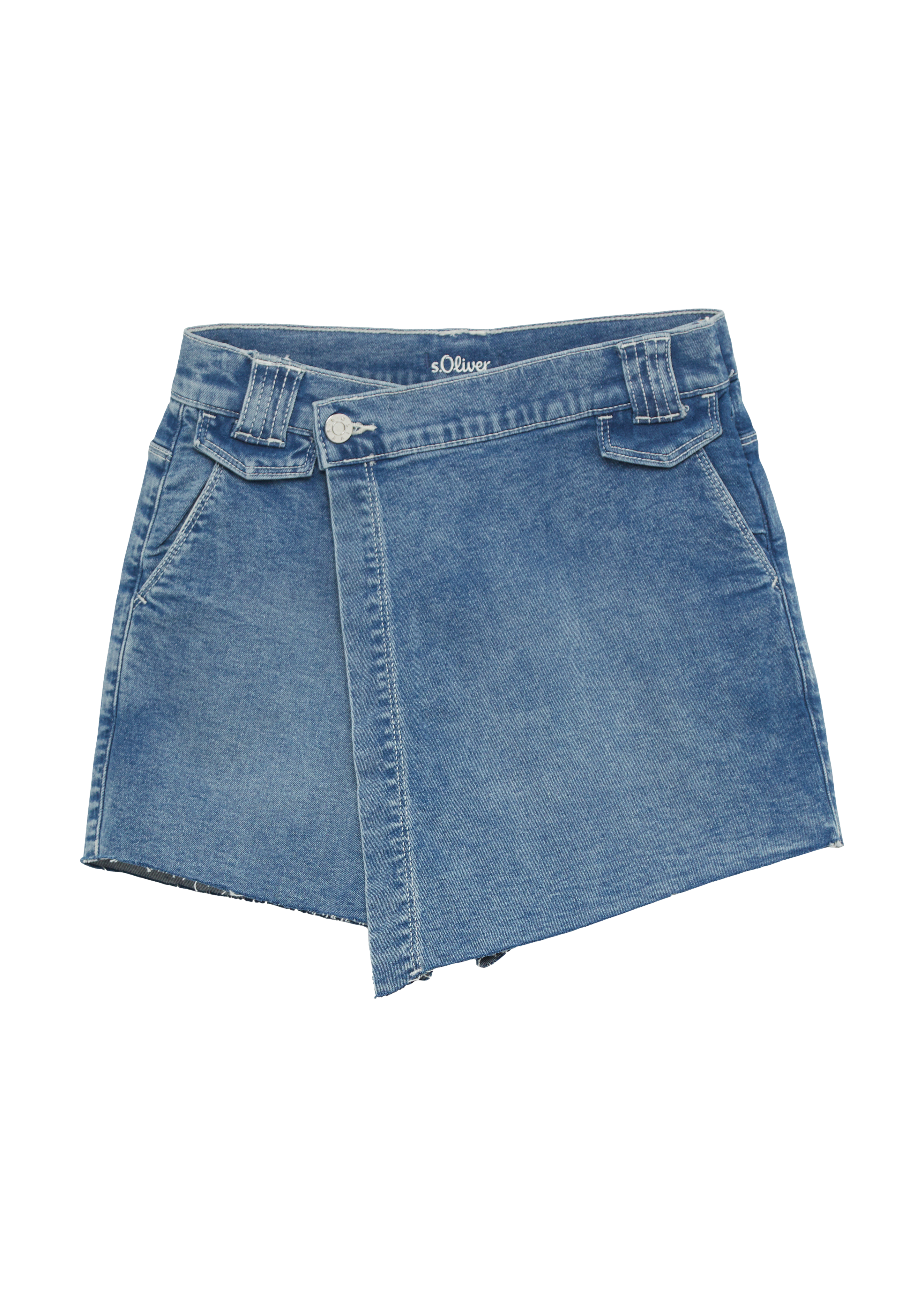 s.Oliver - Hosenrock aus Denim im Skort-Stil, Mädchen, blau