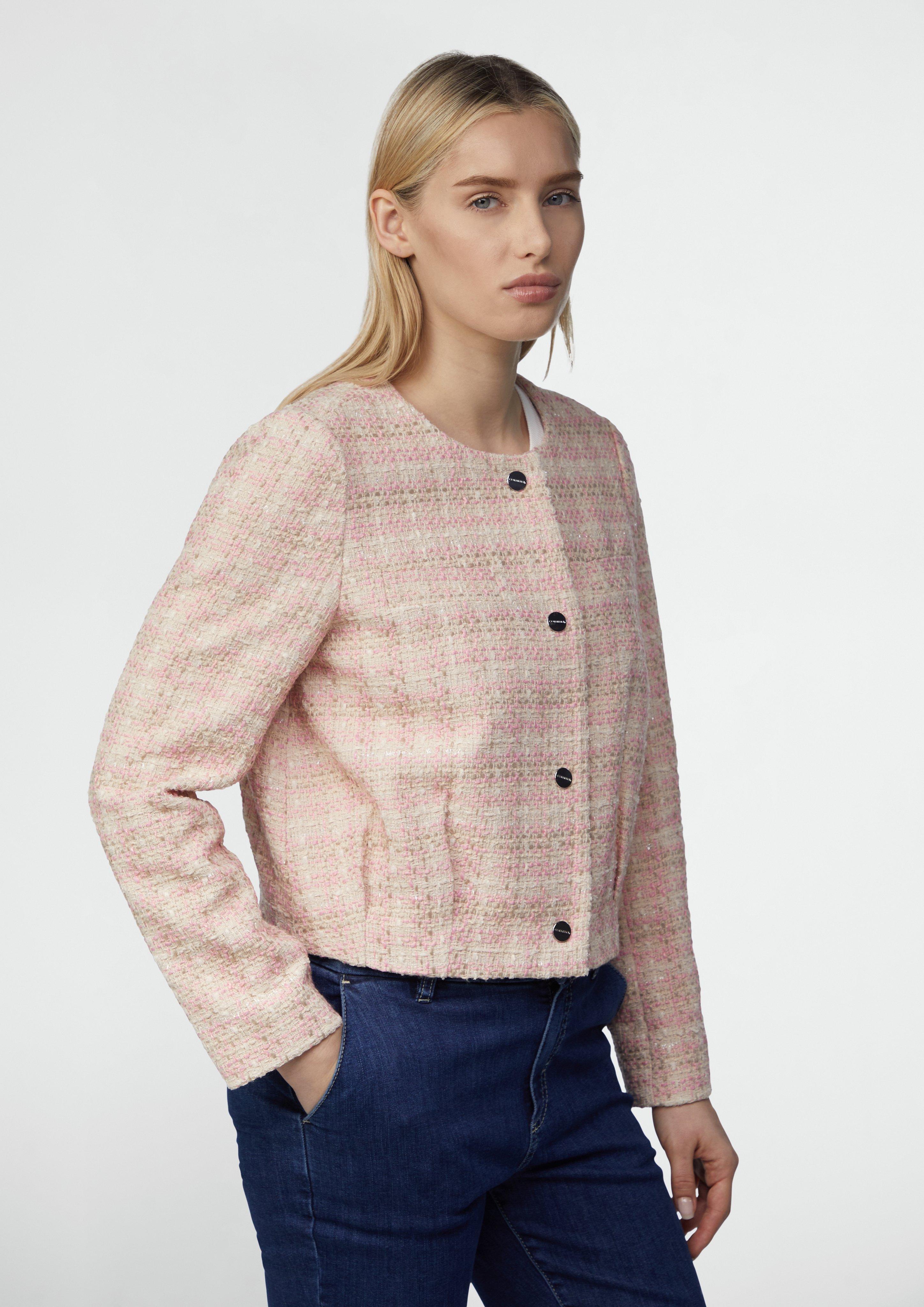 VOAAOV / TWEED OVERSIZE STANDCOLLAR COAT（Coats & Jackets）