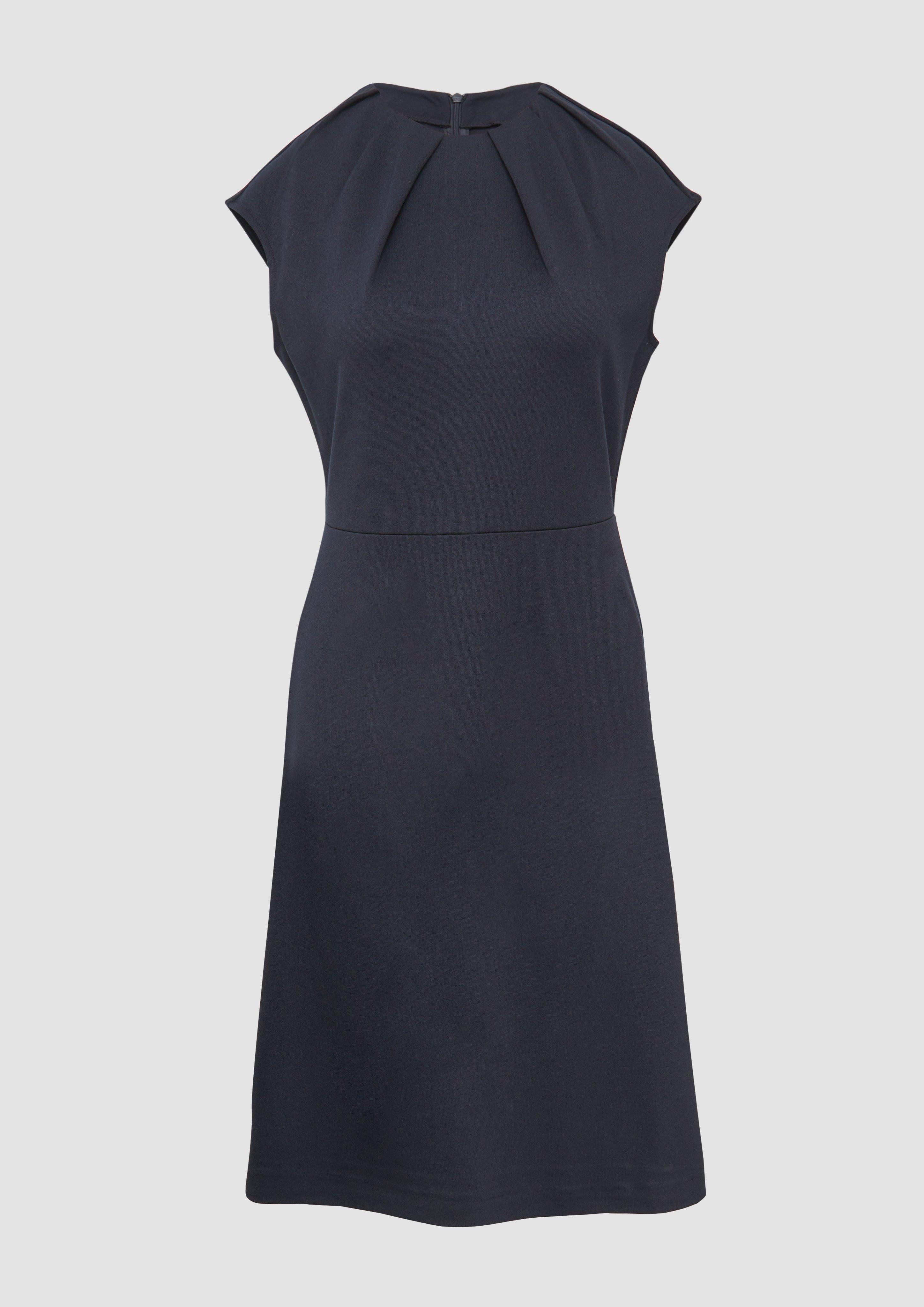 s.Oliver - Etuikleid aus Interlock-Jersey, Damen, blau