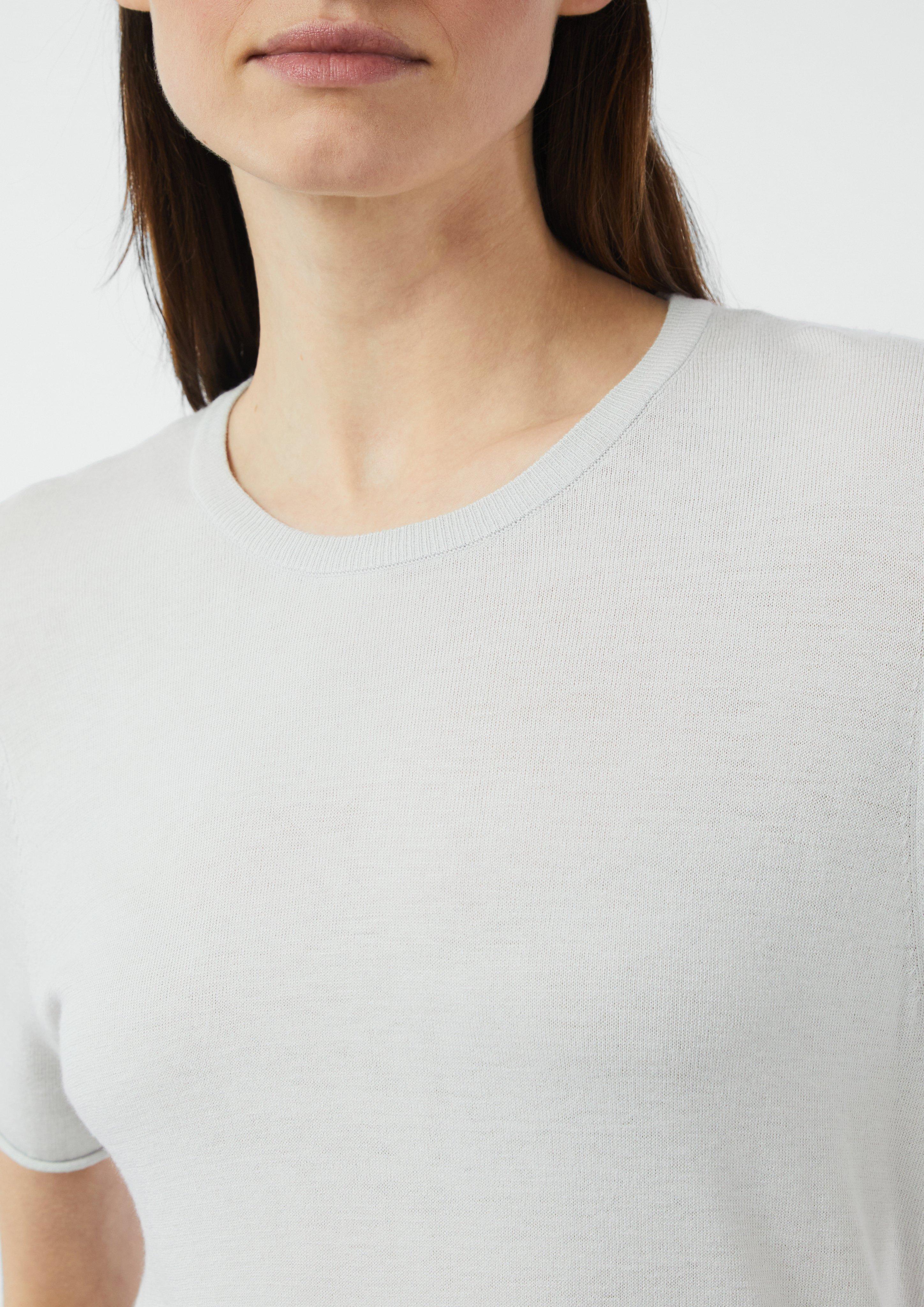 Knitted pullover in 9009 & 4014