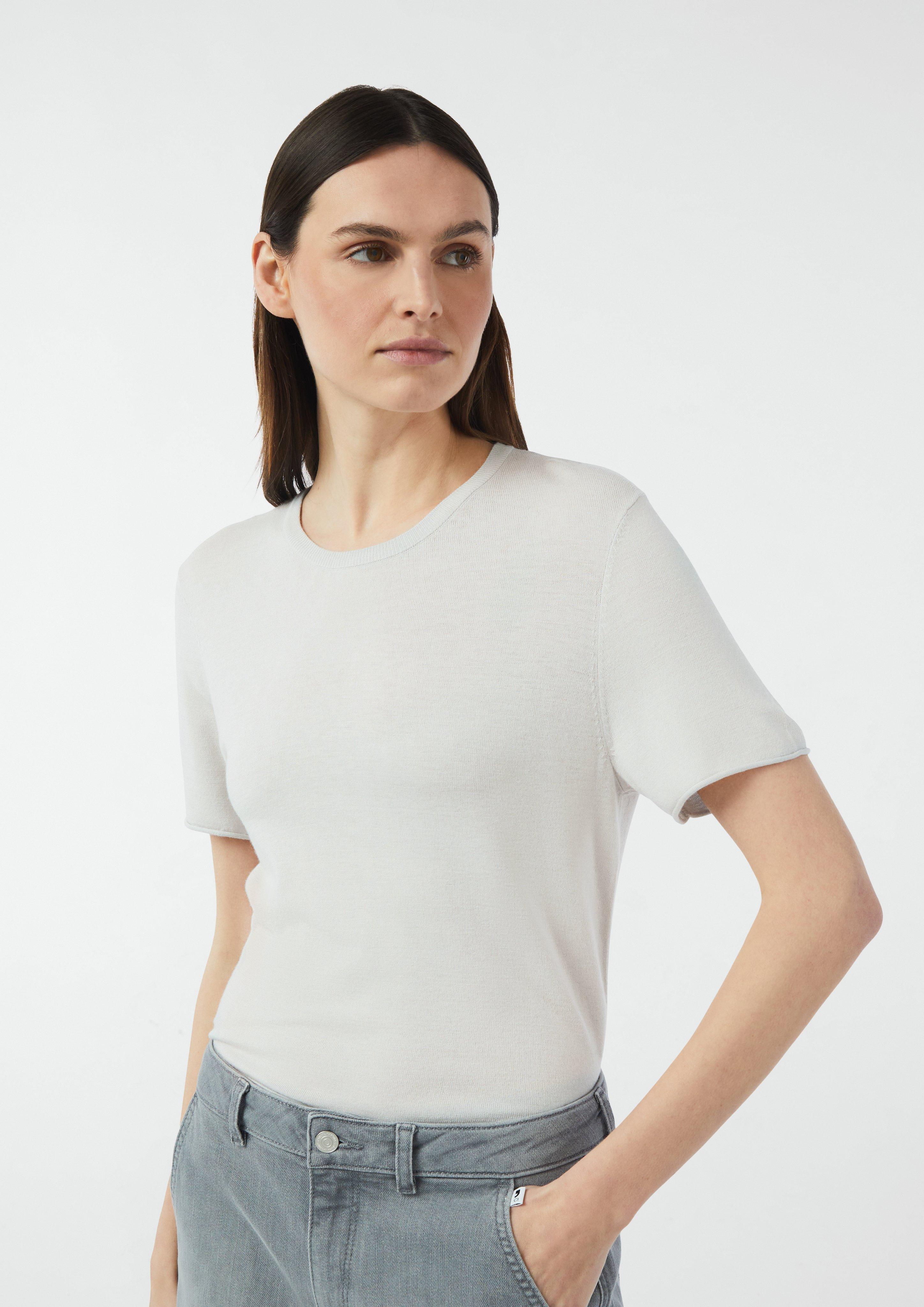 Knitted pullover in 9009 & 4014