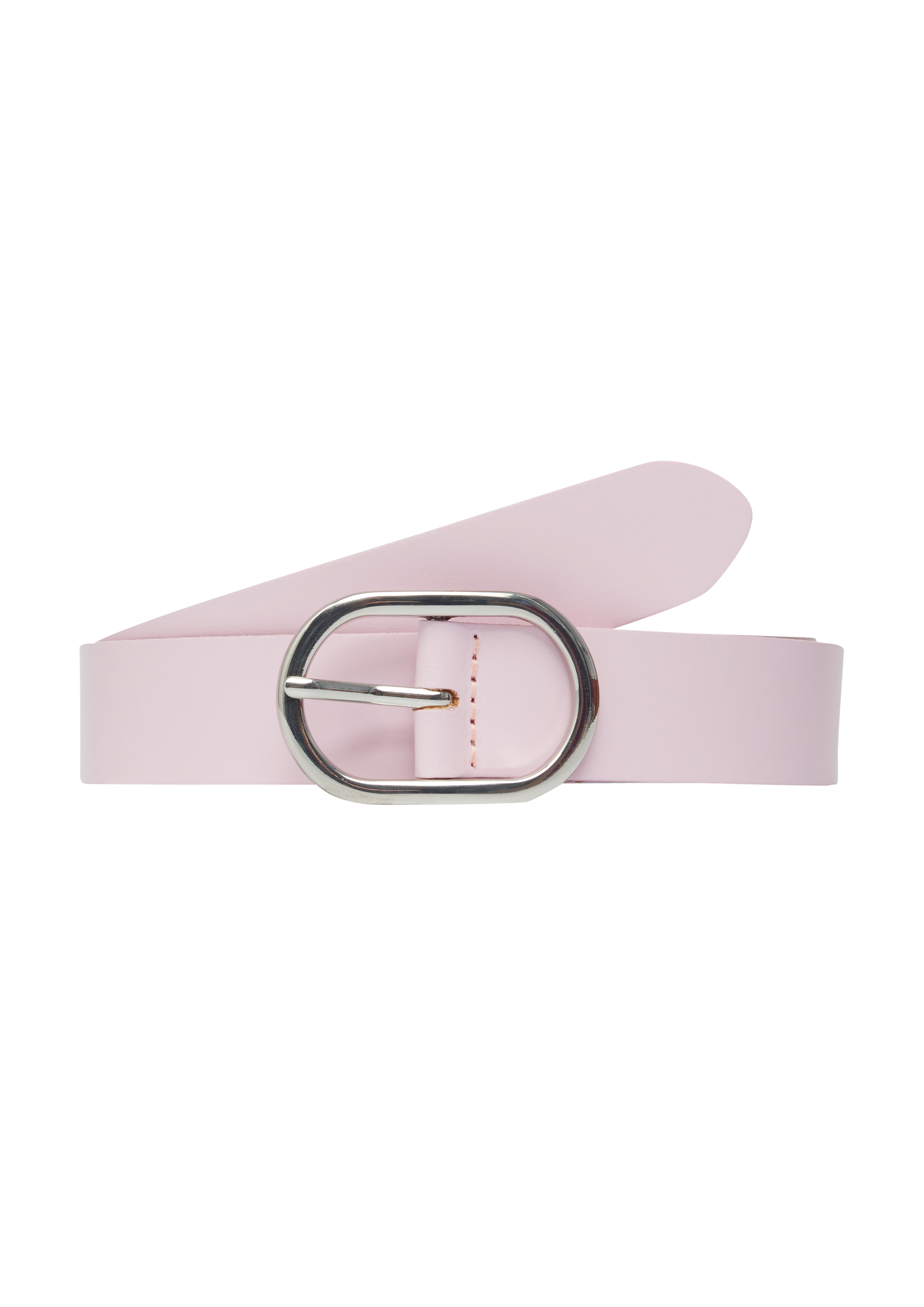 s.Oliver - Ledergürtel mit ovaler Schließe, Damen, Rosa