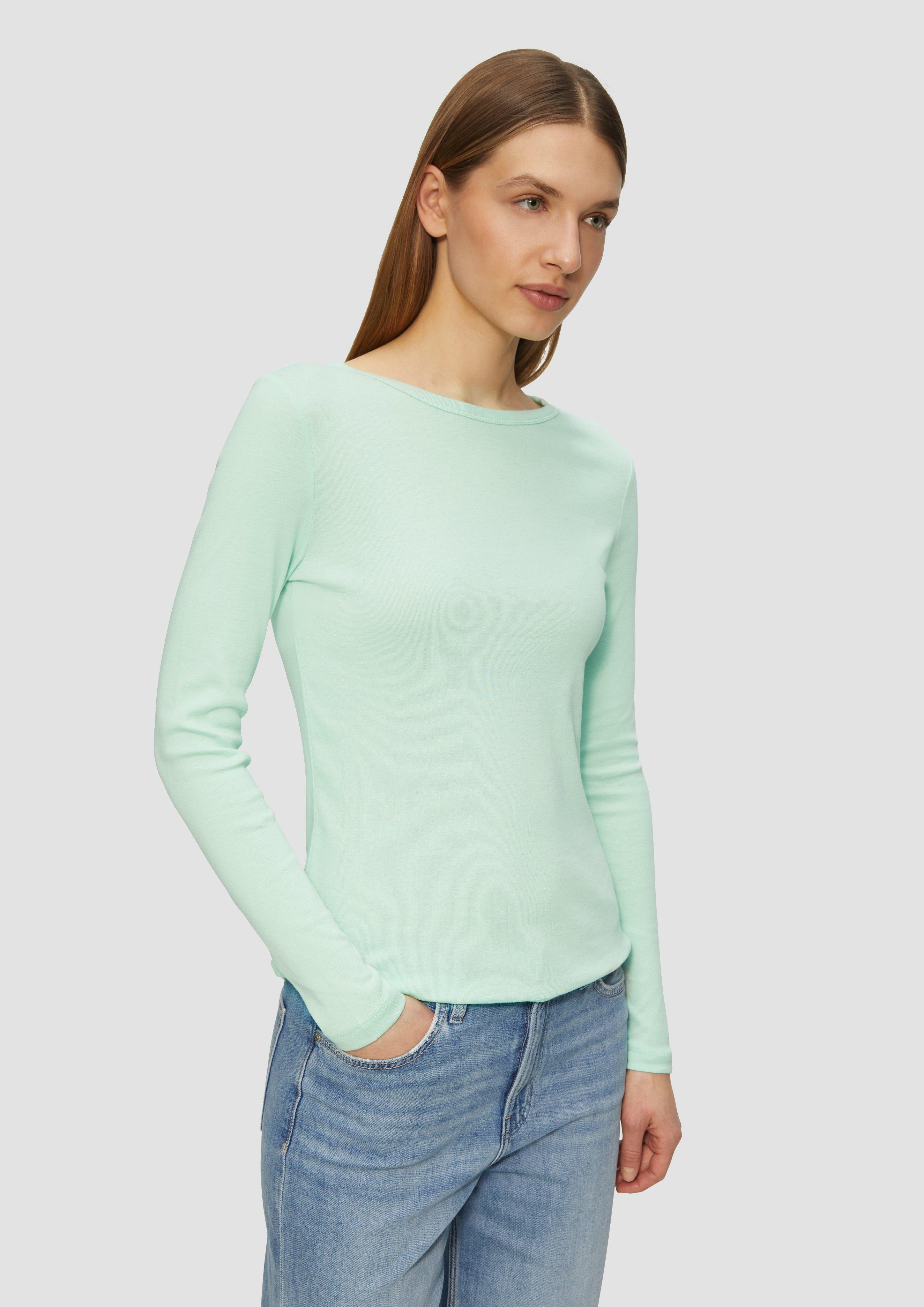 Striped Slash Neck long-sleeved Slim Shirt Striped Slash Neck long-sleeved Slim Shirt