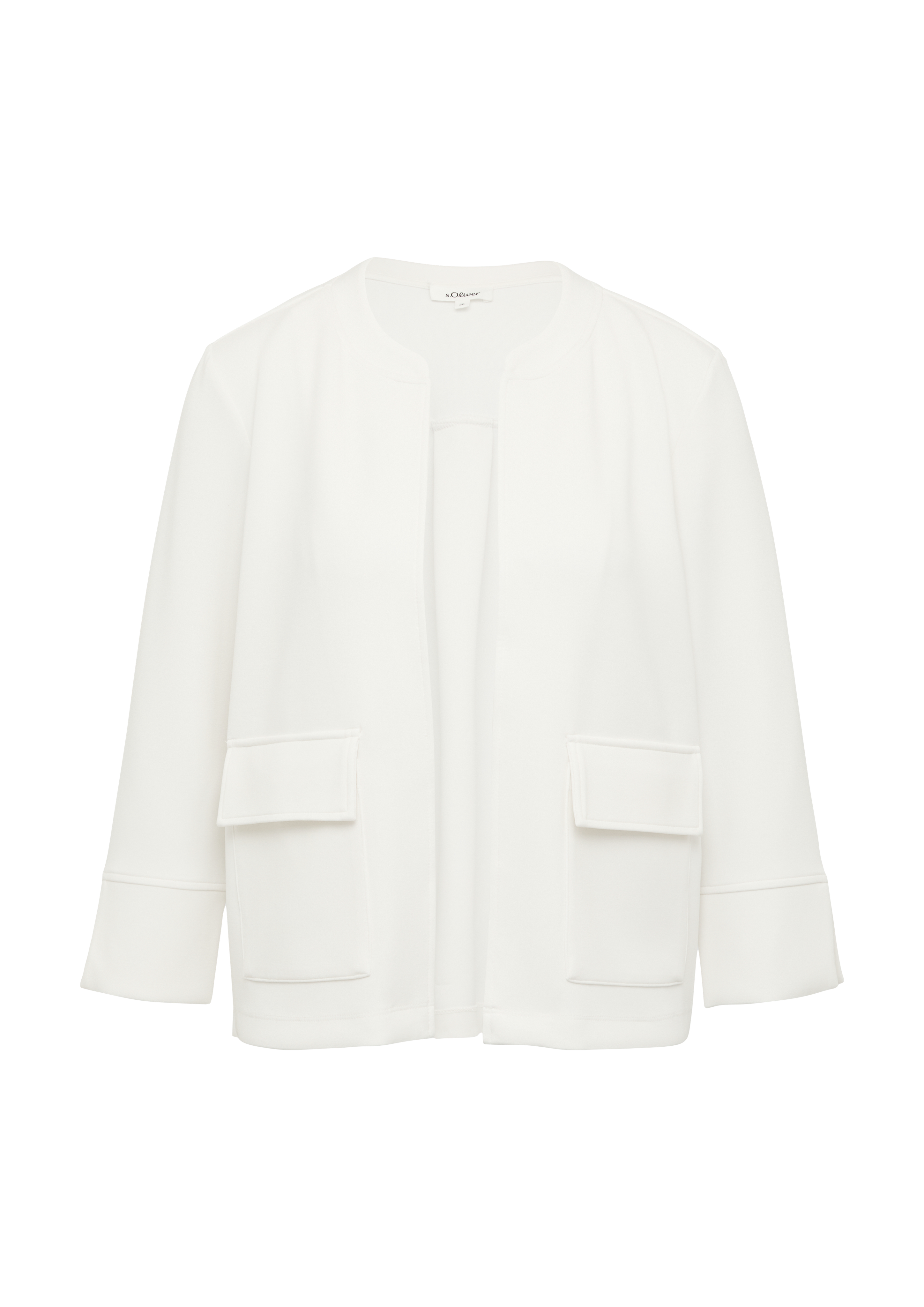 Scuba-Sweatjacke mit Faltendetail