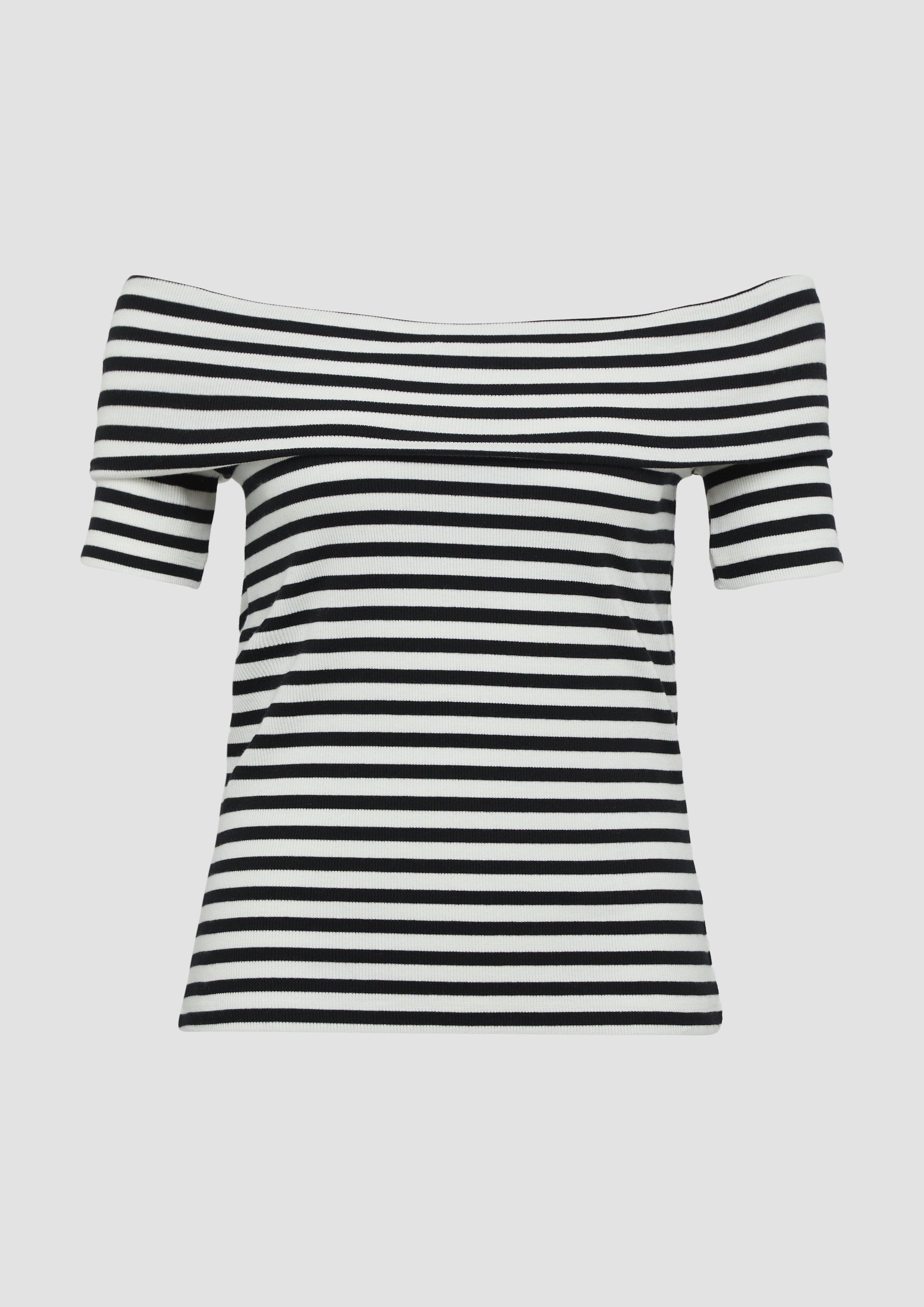 s.Oliver - Shirt mit Off-Shoulder-Ausschnitt, Damen, creme