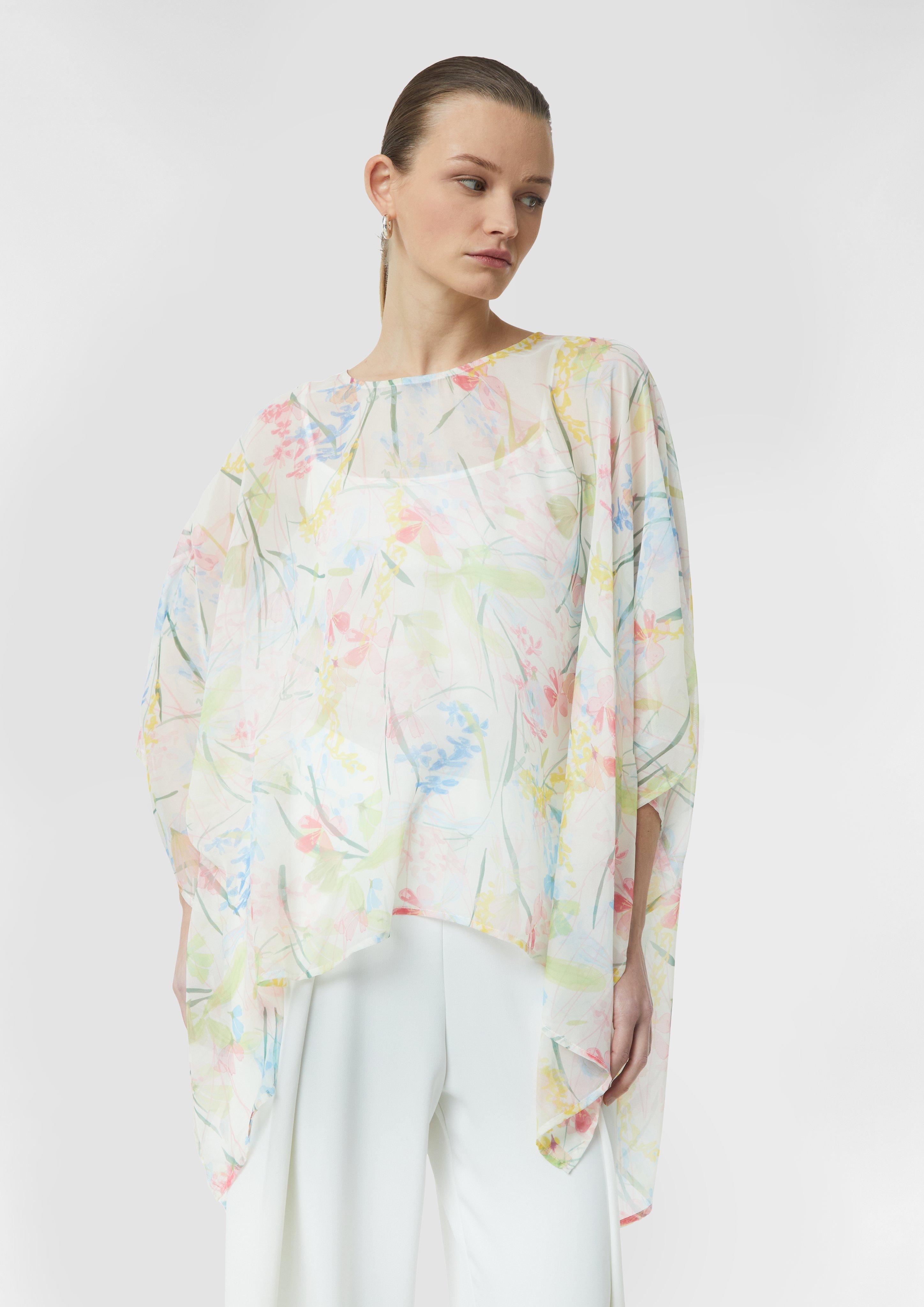 新発売 新商品 Patterned SCAYLE | White - poncho chiffon 水着・ラッシュガード
