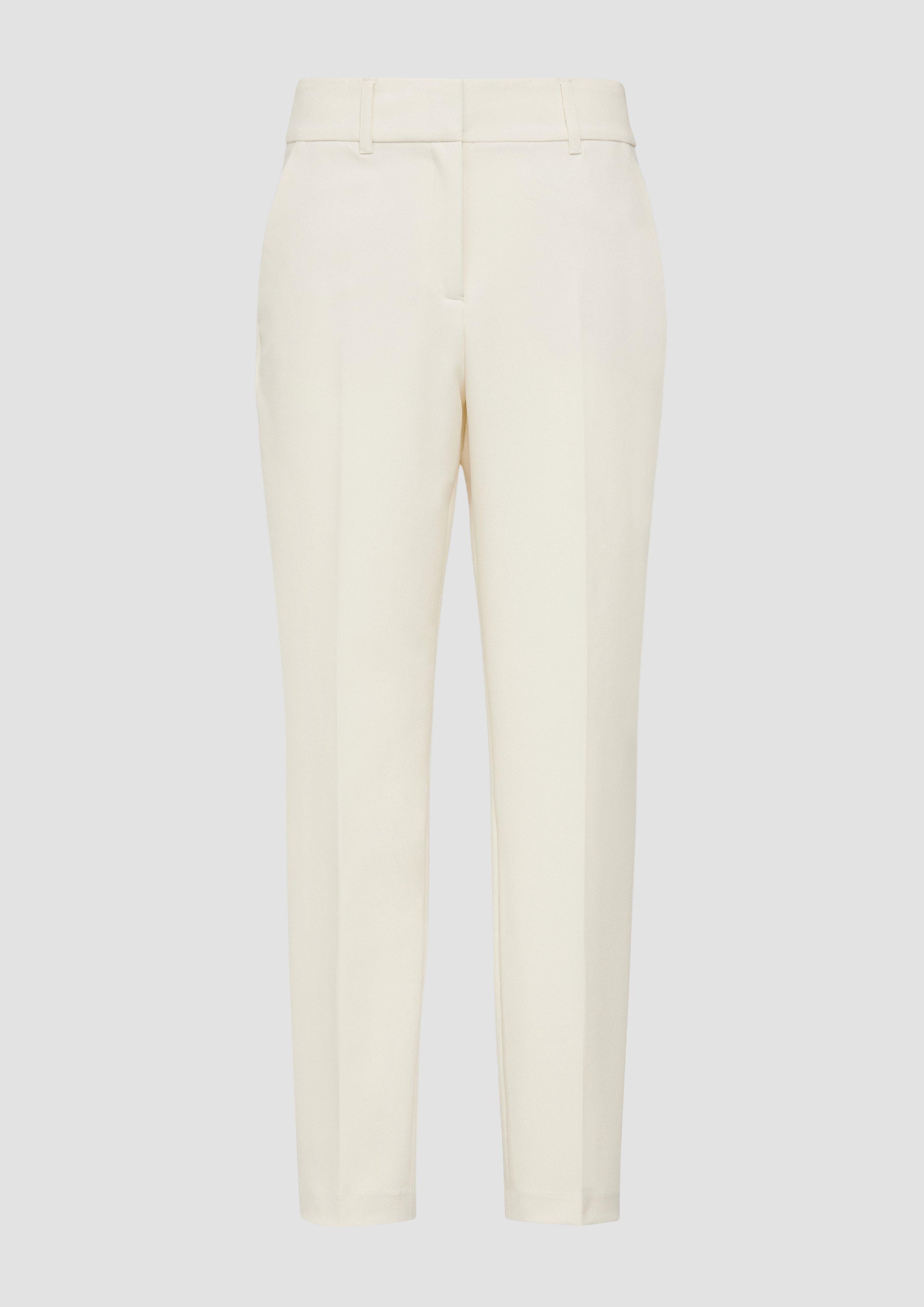 s.Oliver - Cigarette-Pants im Slim Fit, Damen, creme
