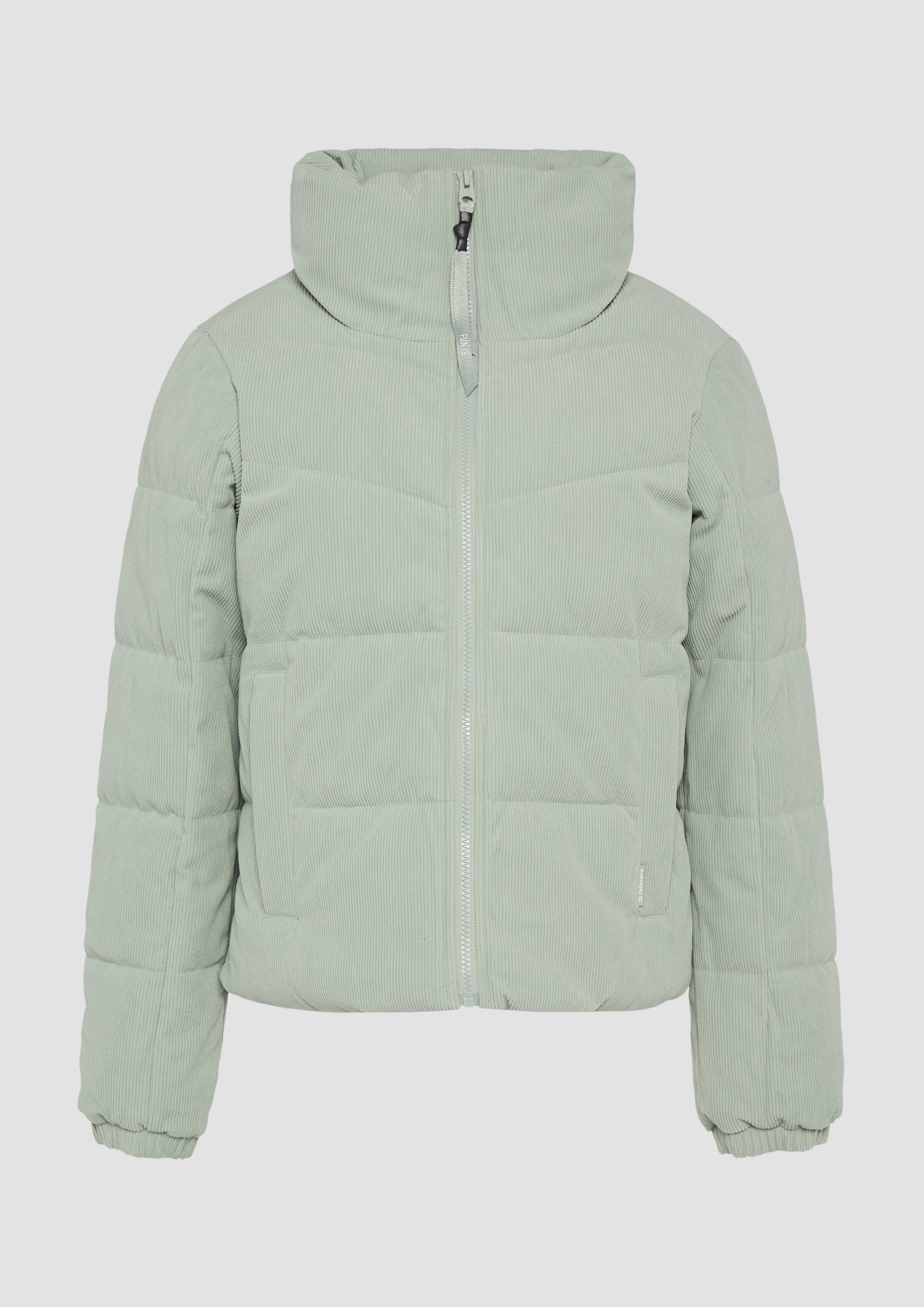 Thumbnail - QS - Wattierte Jacke aus Cord, Damen, grün