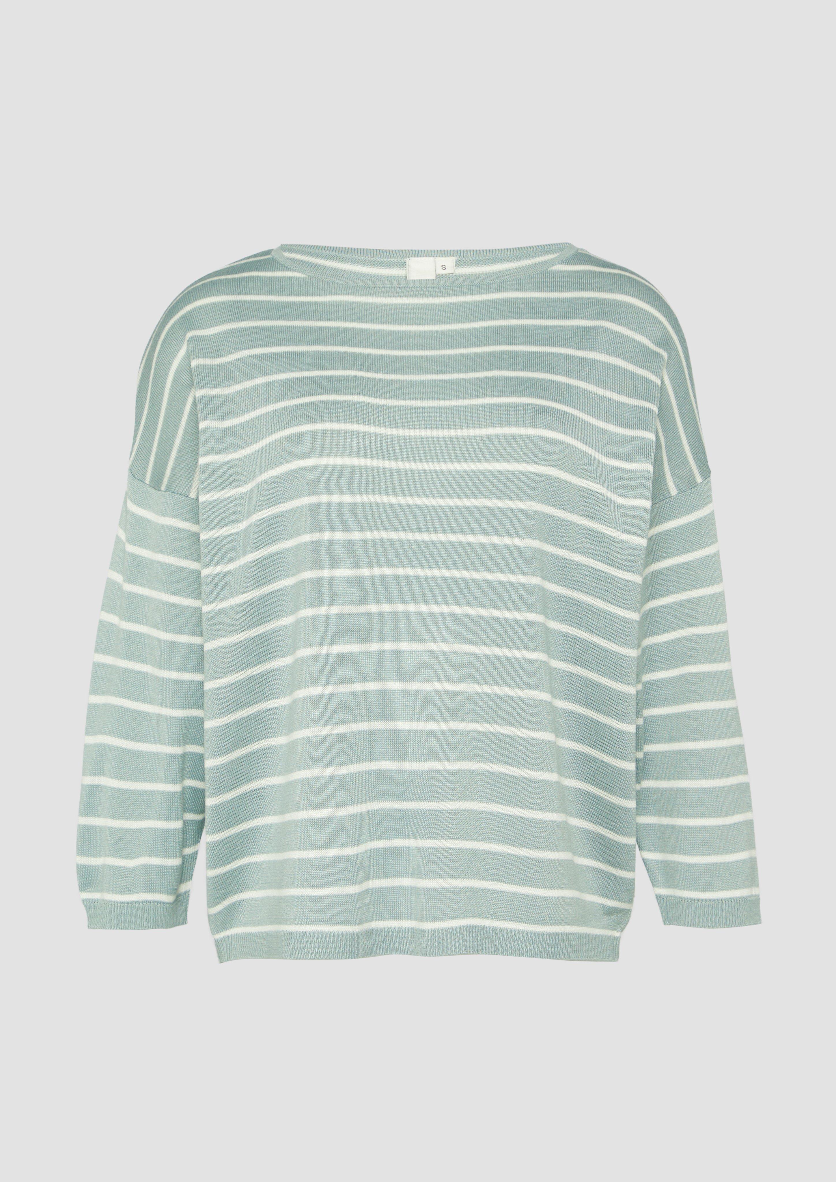 QS - Leichter Strickpullover aus Viskosemix, Damen, grün