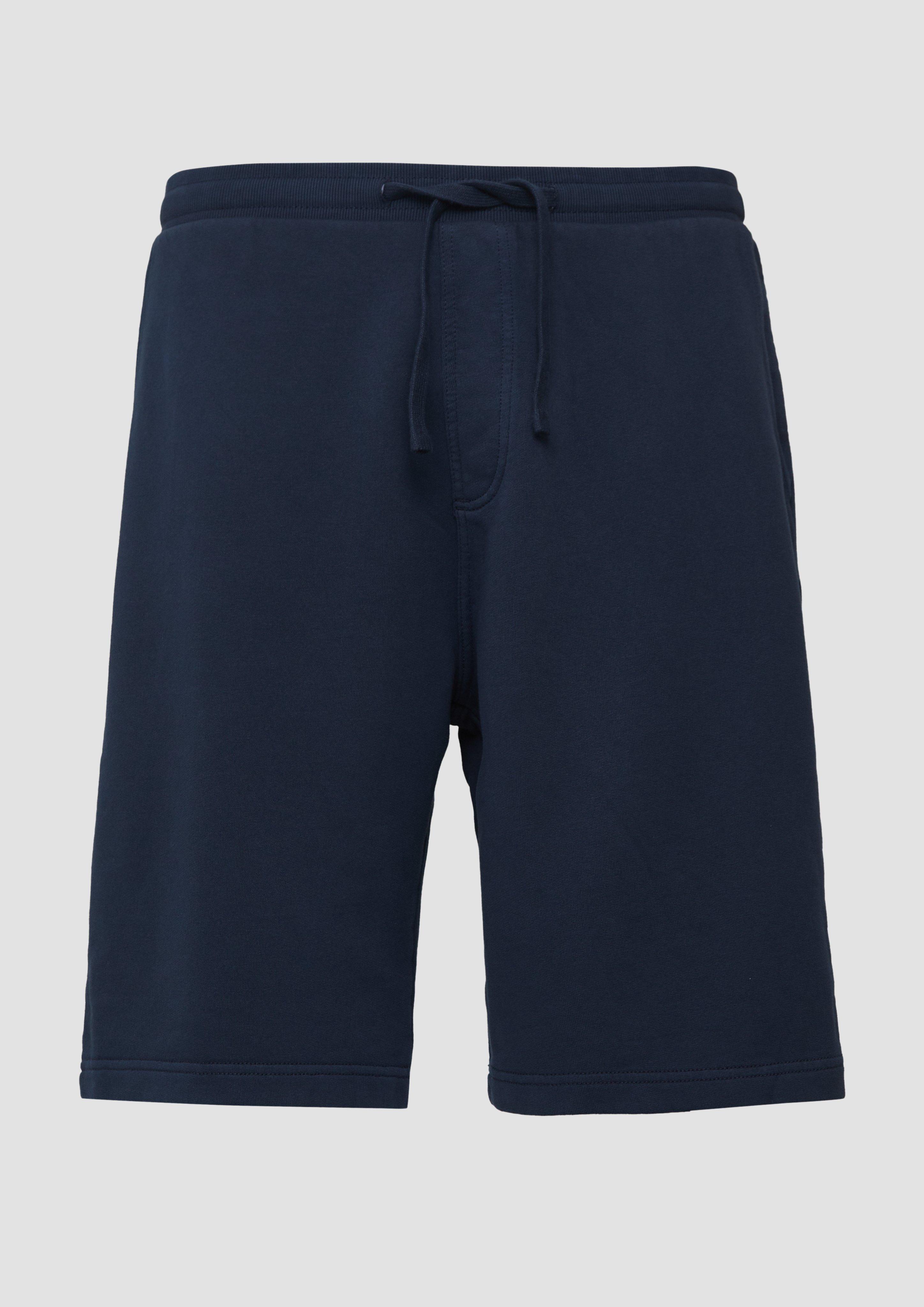 s.Oliver - Detroit: Sweat-Bermuda im Relaxed Fit mit Garment Dye, Herren, blau