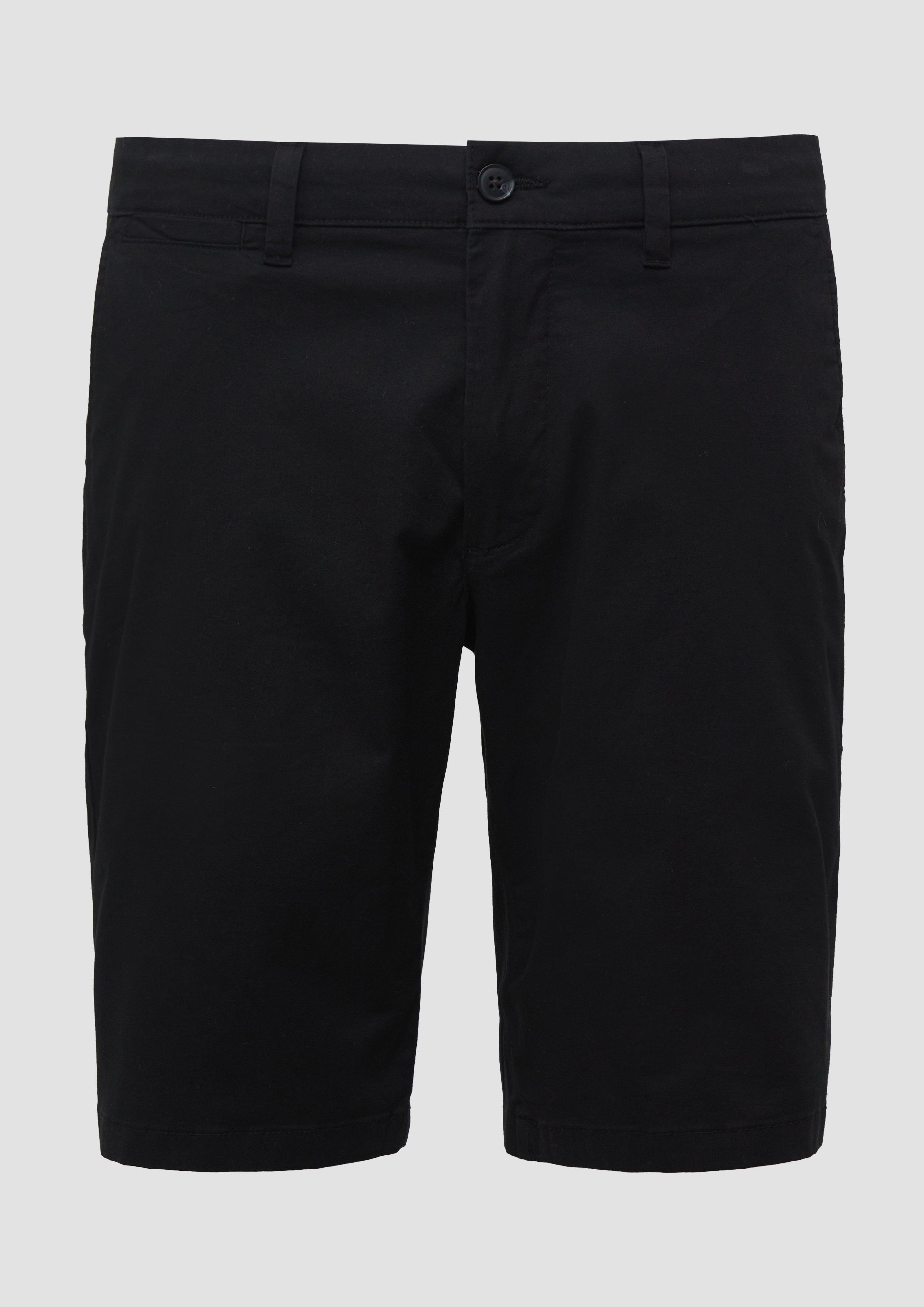 s.Oliver - Phoenix: Chino-Shorts aus Baumwollstretch, Herren, schwarz