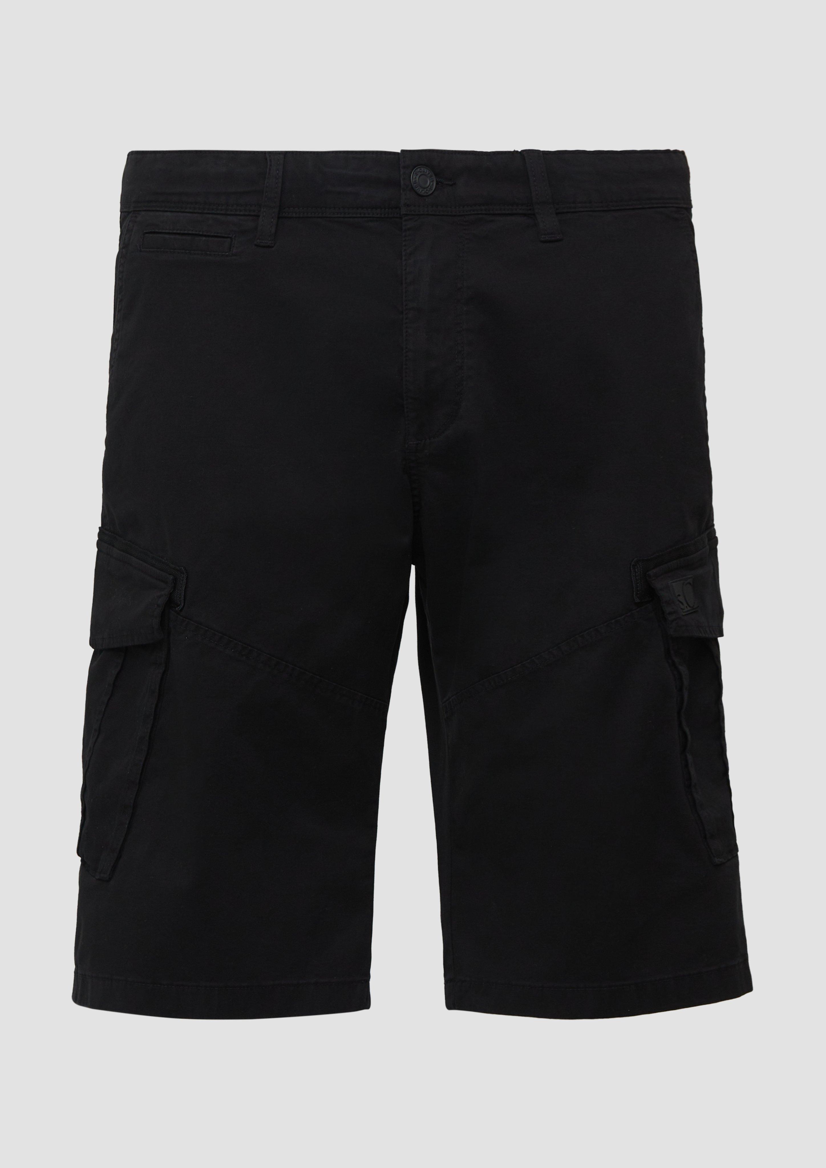s.Oliver - File: Cargo-Shorts im Relaxed Fit, Herren, schwarz
