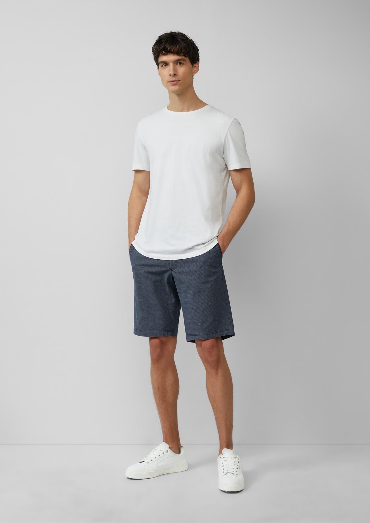 Phoenix: textured chino shorts with an elasticated waistband - deep ...