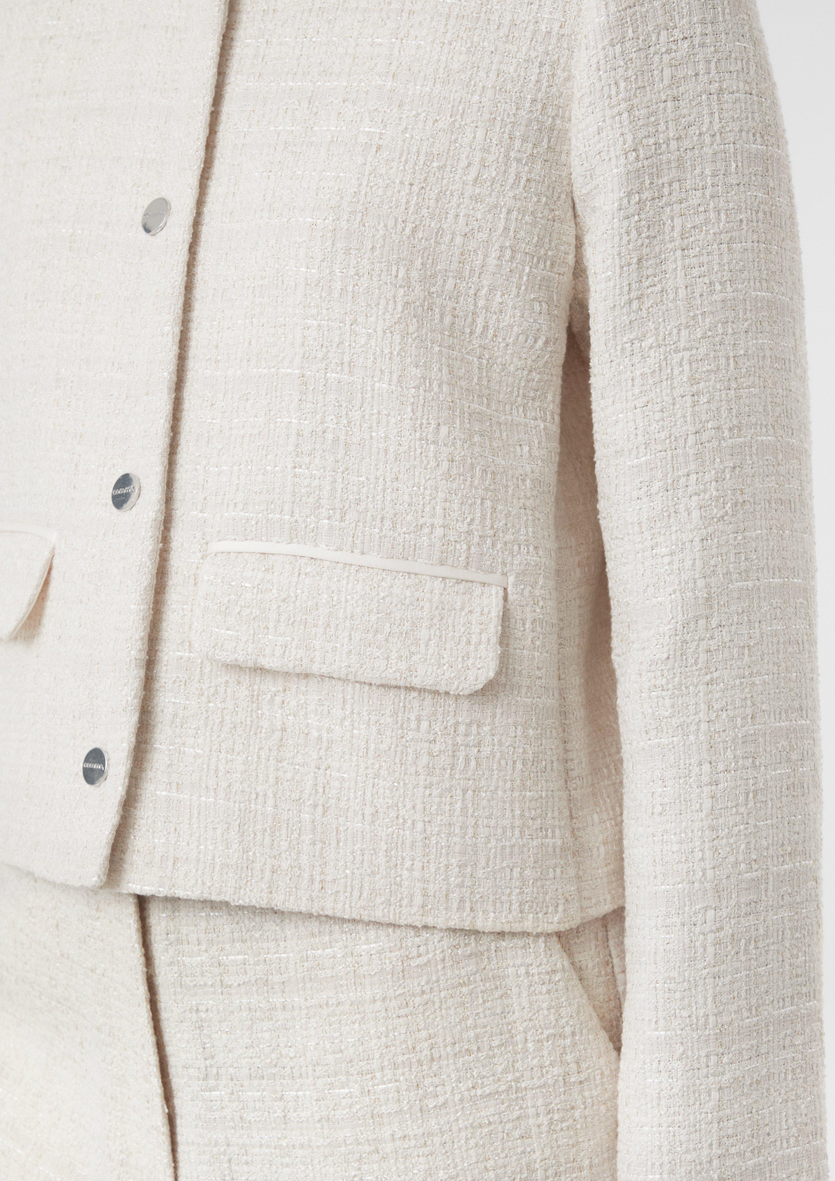 High-quality bouclé jacket with subtle, sparkly thread High-quality bouclé jacket with subtle, sparkly thread