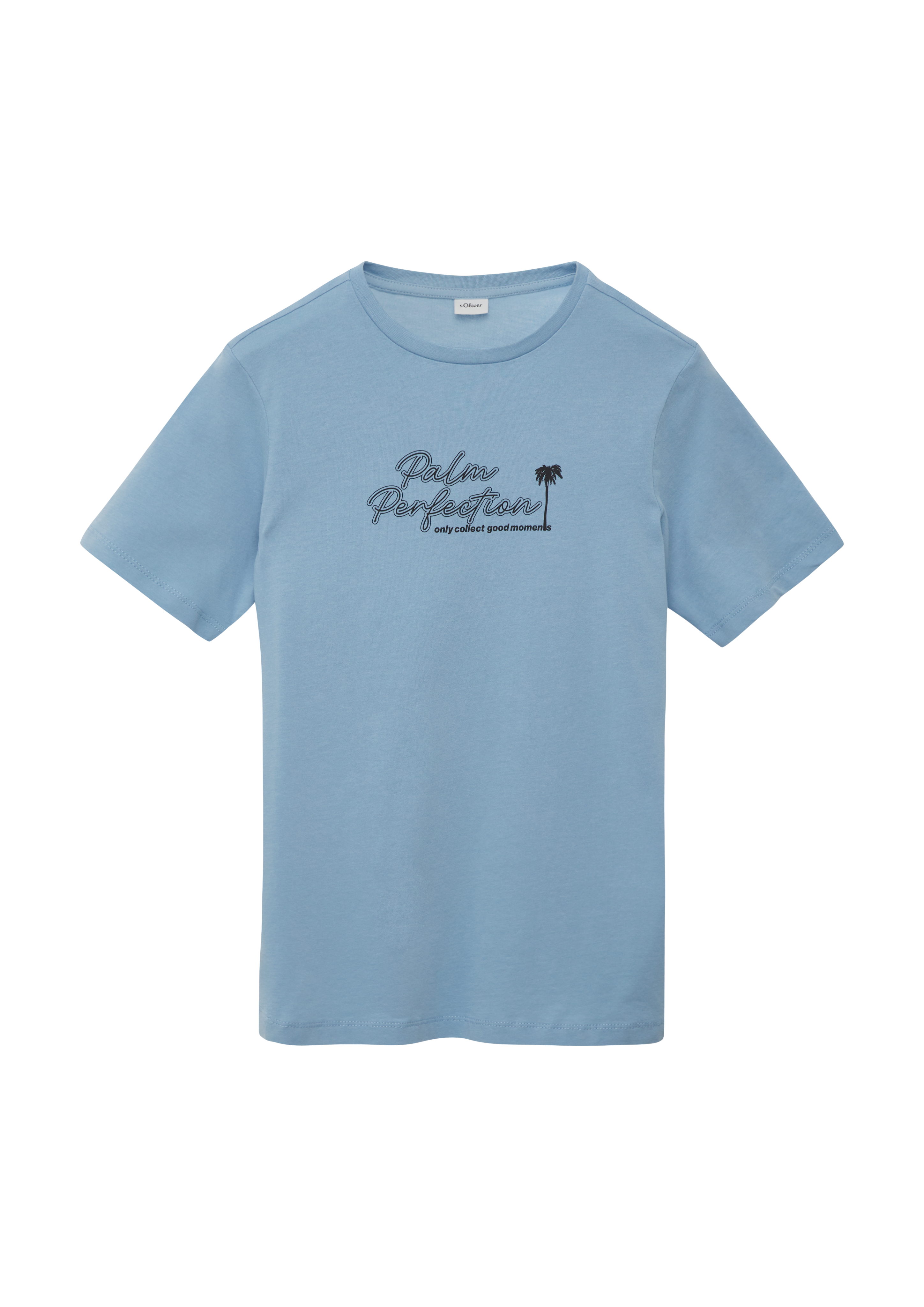 s.Oliver - T-Shirt mit Frontprint, Jungen, blau