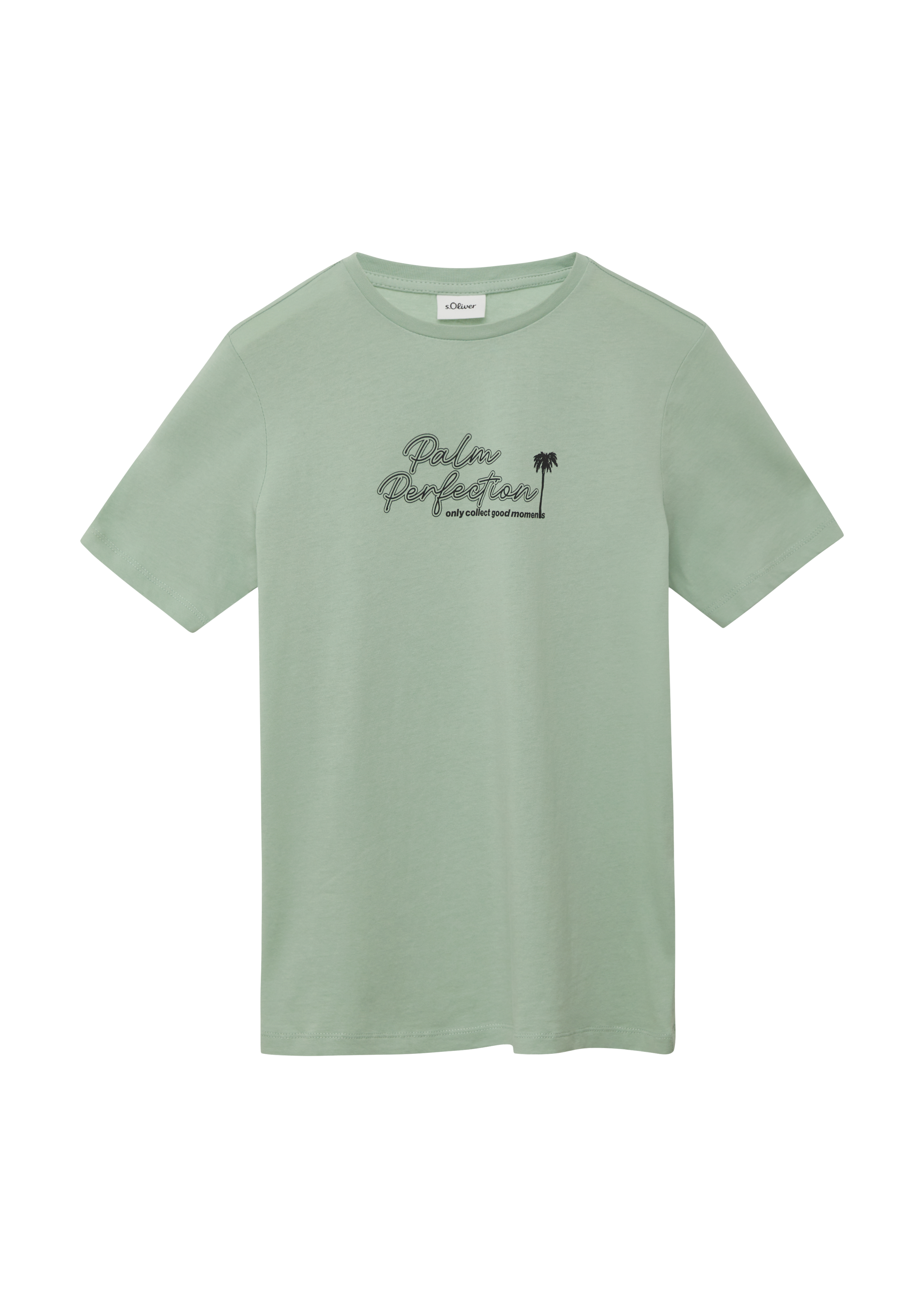 s.Oliver - T-Shirt mit Frontprint, Jungen, grün