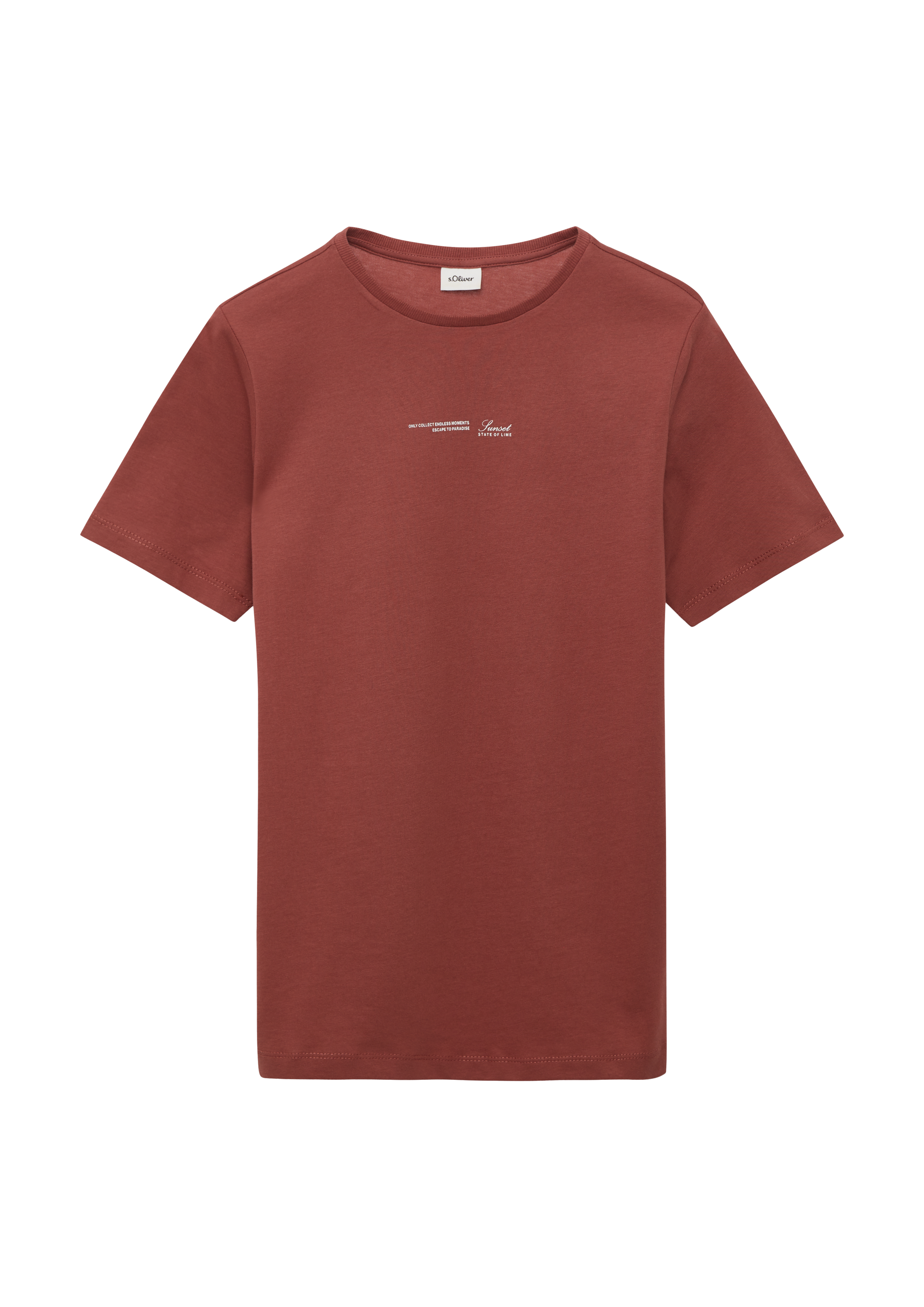 s.Oliver - T-Shirt mit Front- und Rückenprint, Jungen, rot