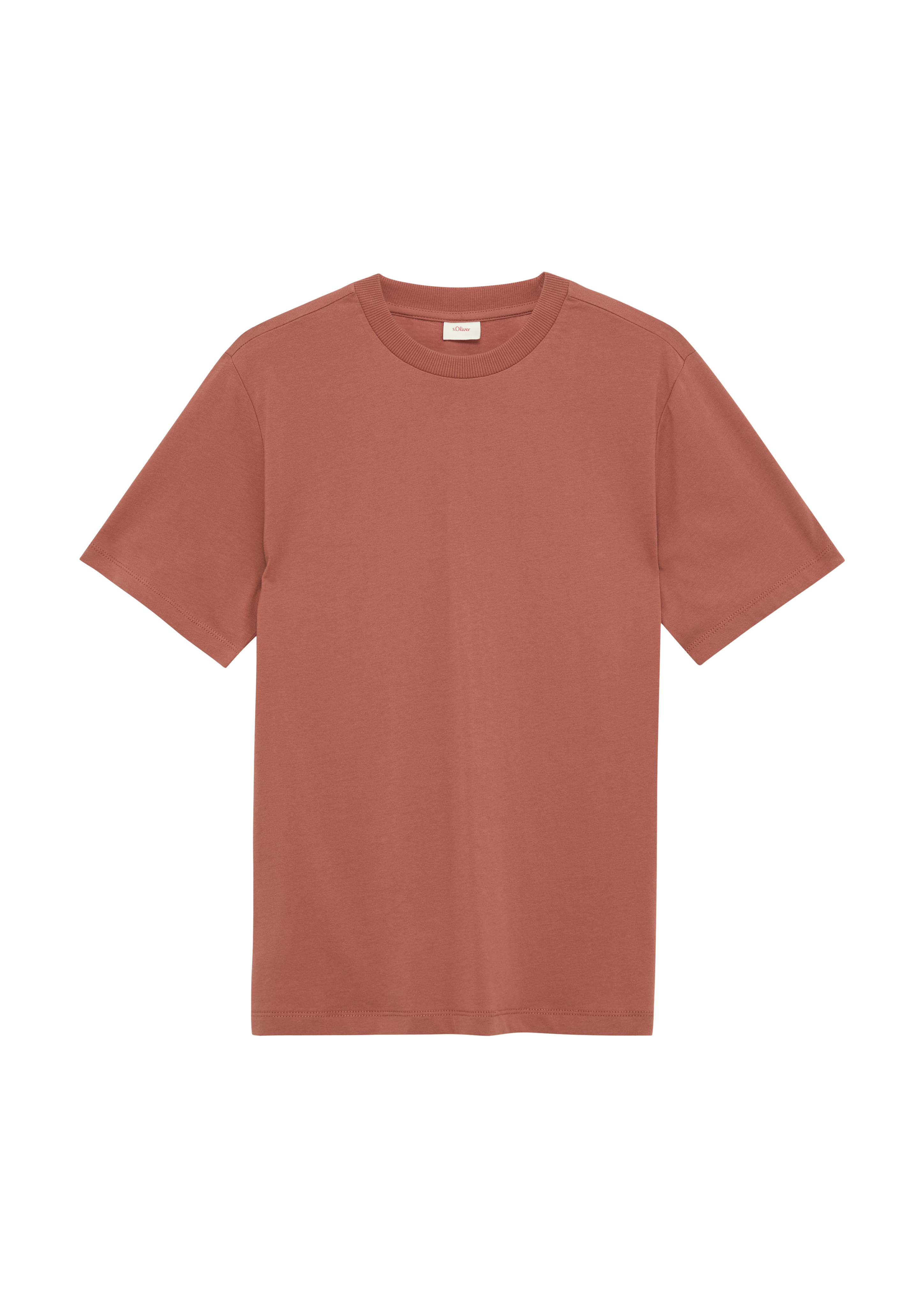 s.Oliver - T-Shirt mit Rückenprint und überschnittenen Schultern, Jungen, rot