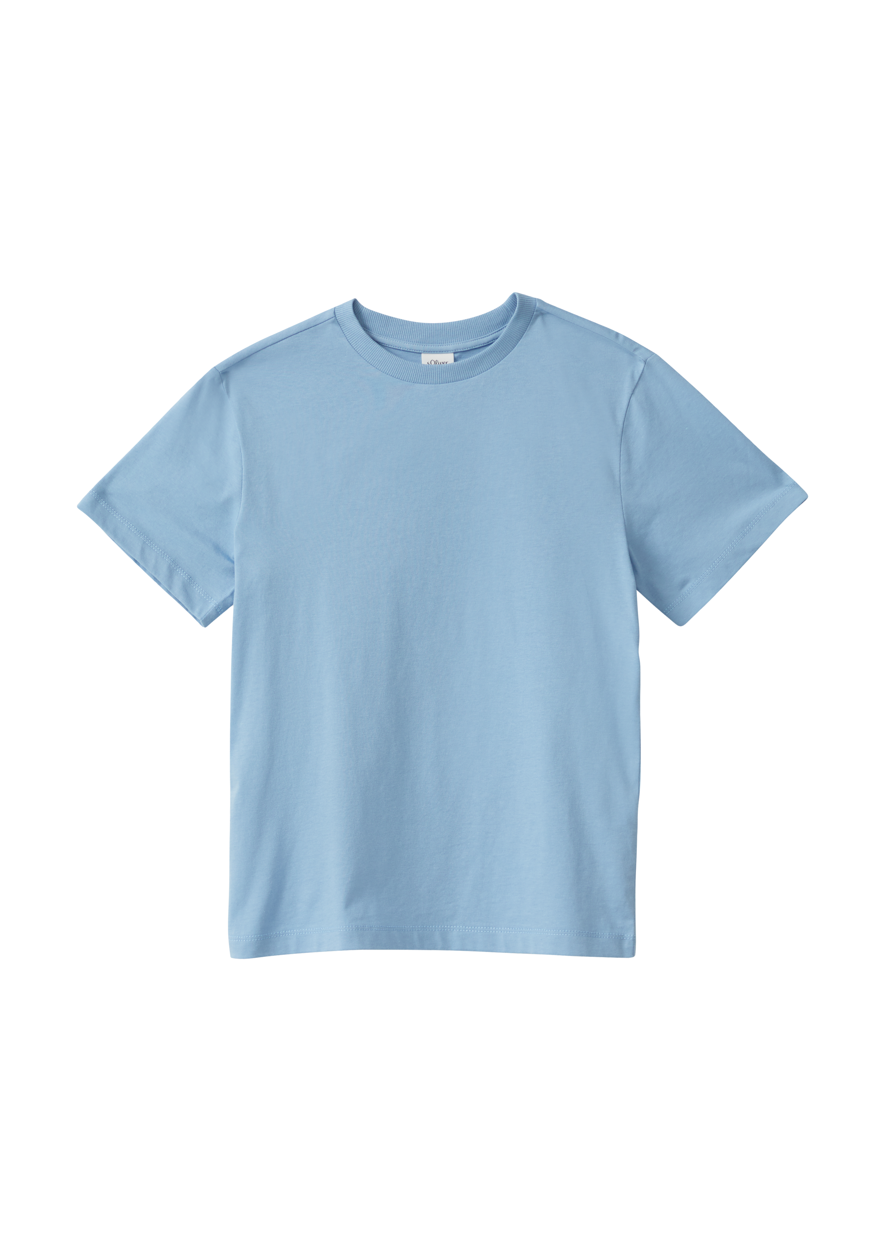 s.Oliver - T-Shirt mit Rückenprint und überschnittenen Schultern, Jungen, blau