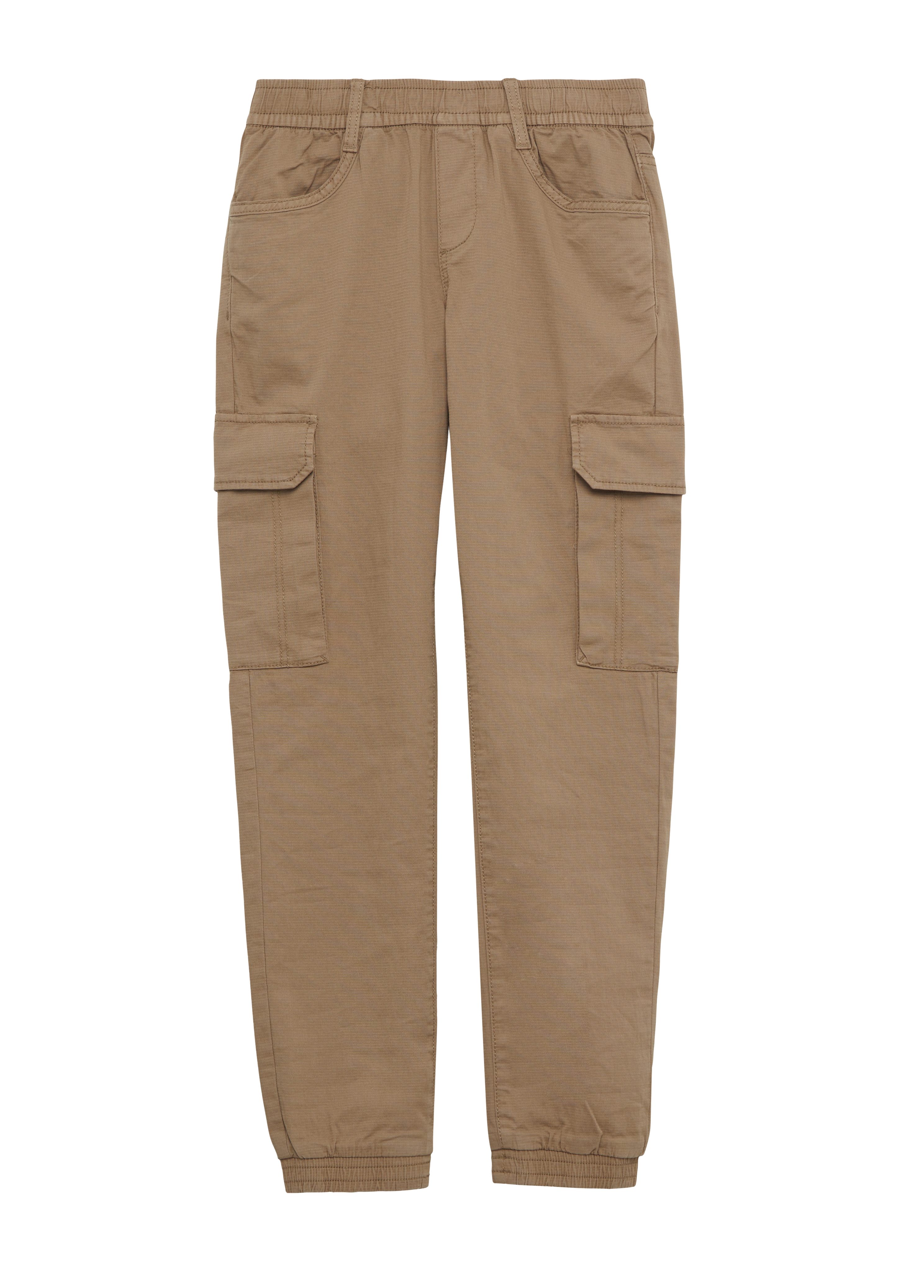 s.Oliver - Cargohose Pete / Regular Fit / Mid Rise / Straight Leg / Elastikbund, Jungen, braun