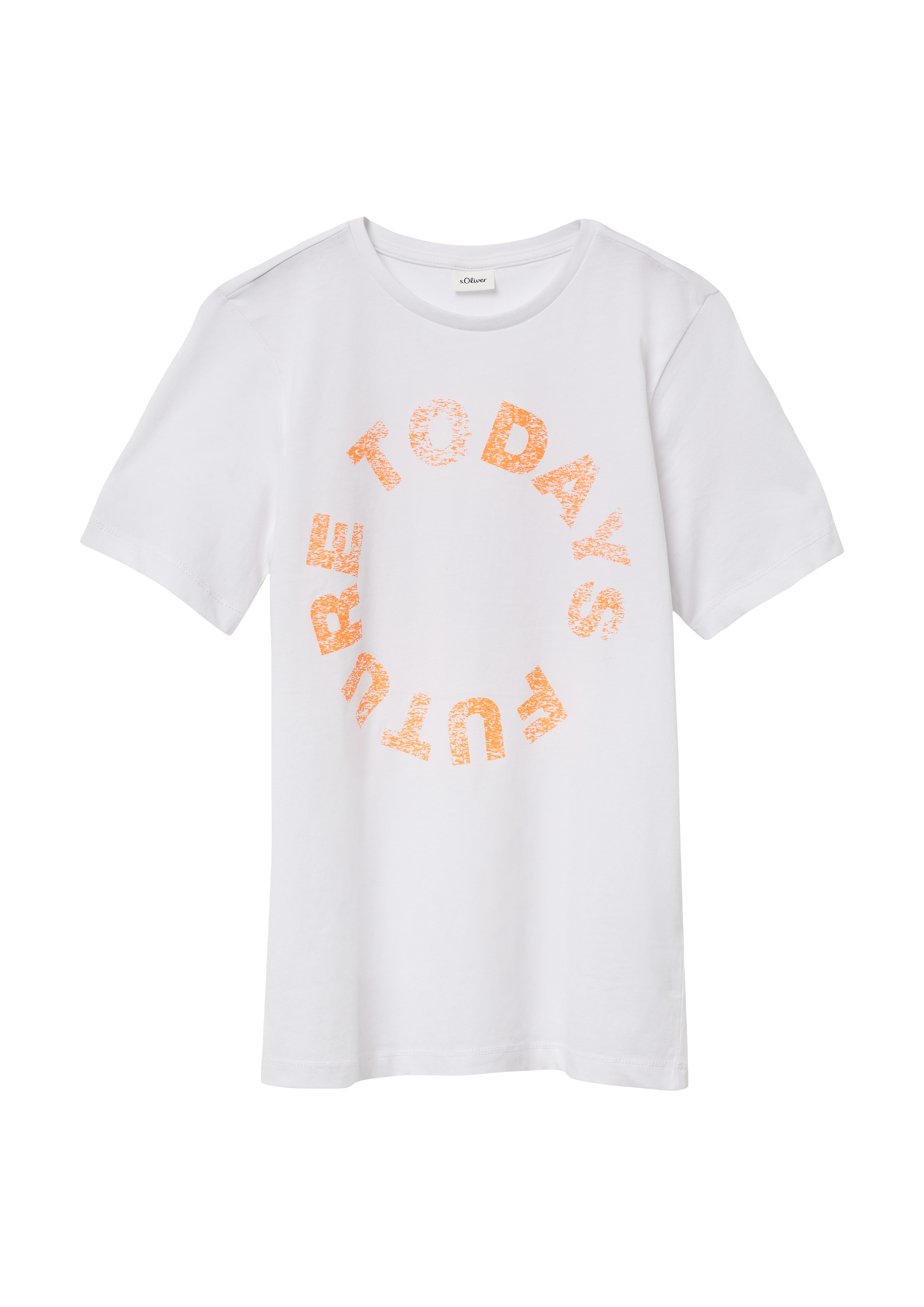 s.Oliver - T-Shirt mit Frontprint, Jungen, weiß