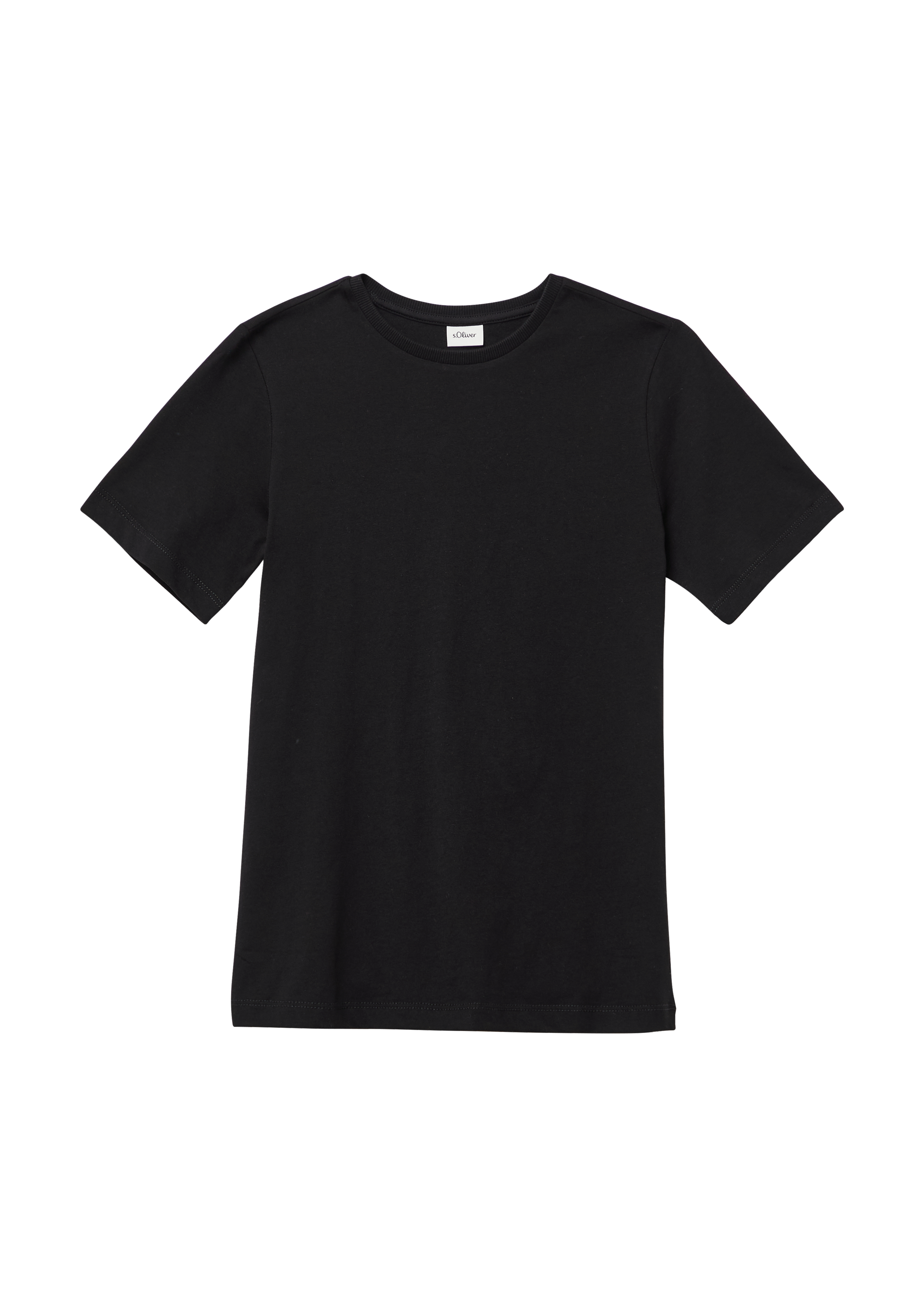 s.Oliver - T-Shirt aus Baumwolle mit Rückenprint, Jungen, schwarz