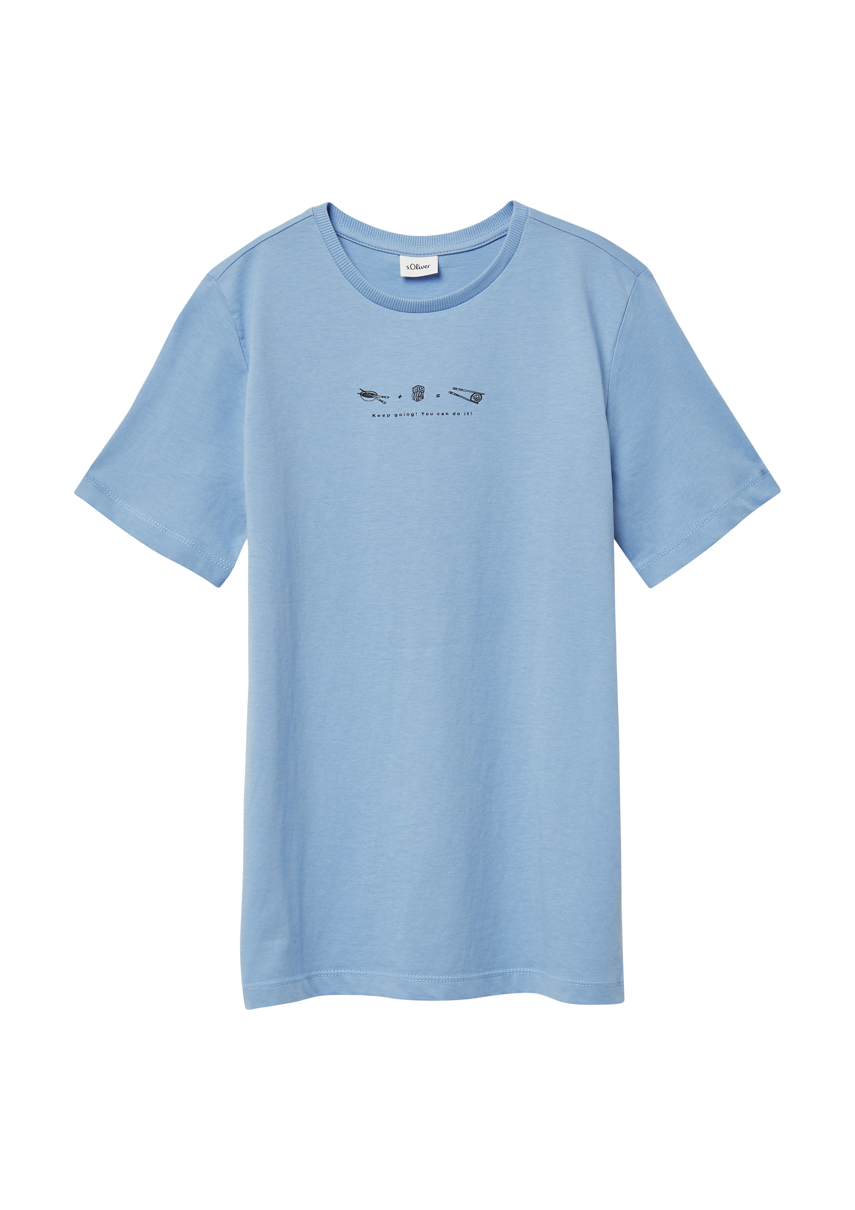 s.Oliver - T-Shirt mit Frontprint, Jungen, blau