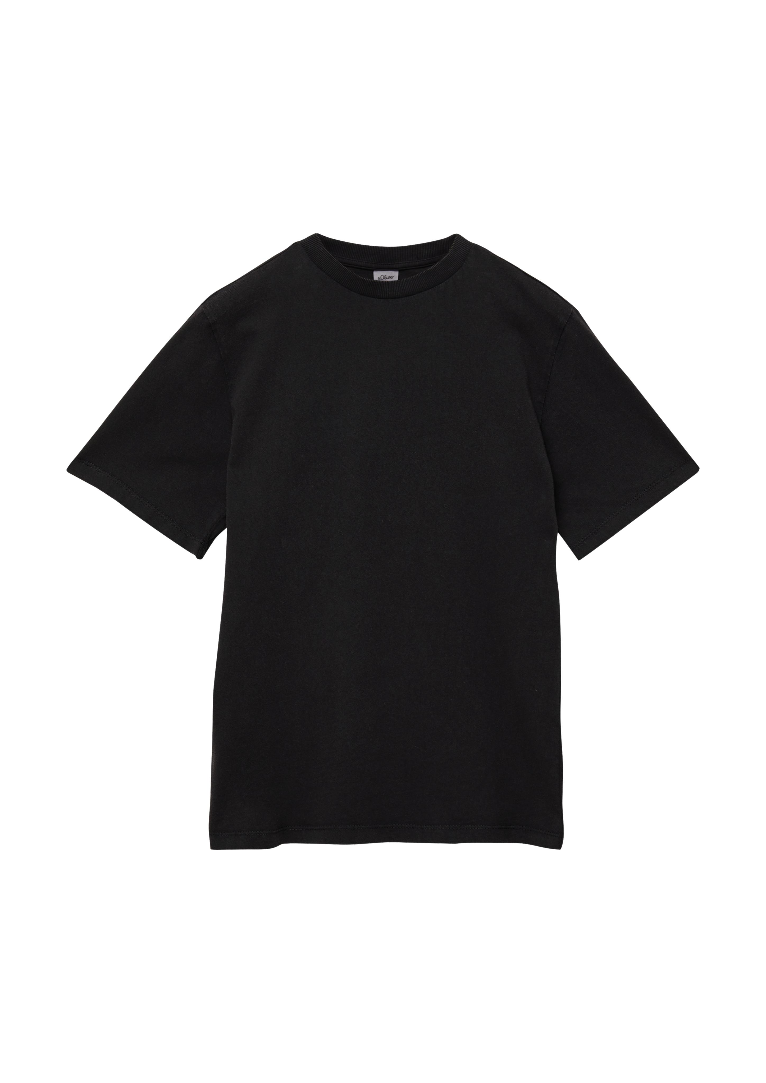 s.Oliver - Gewaschenes T-Shirt mit Rückenprint, Jungen, schwarz