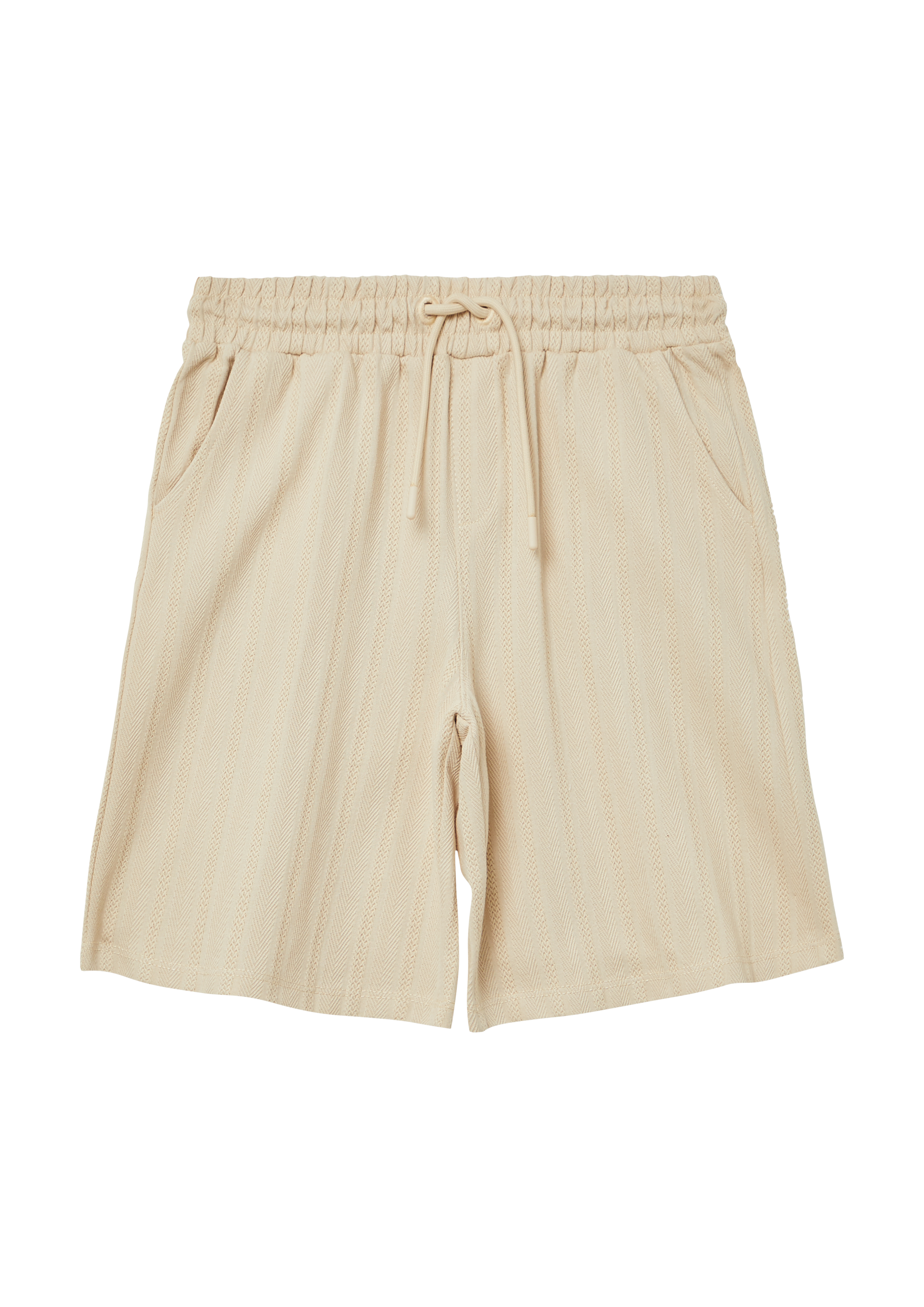 s.Oliver - Bermuda im Loose Fit mit Struktur, Jungen, Beige