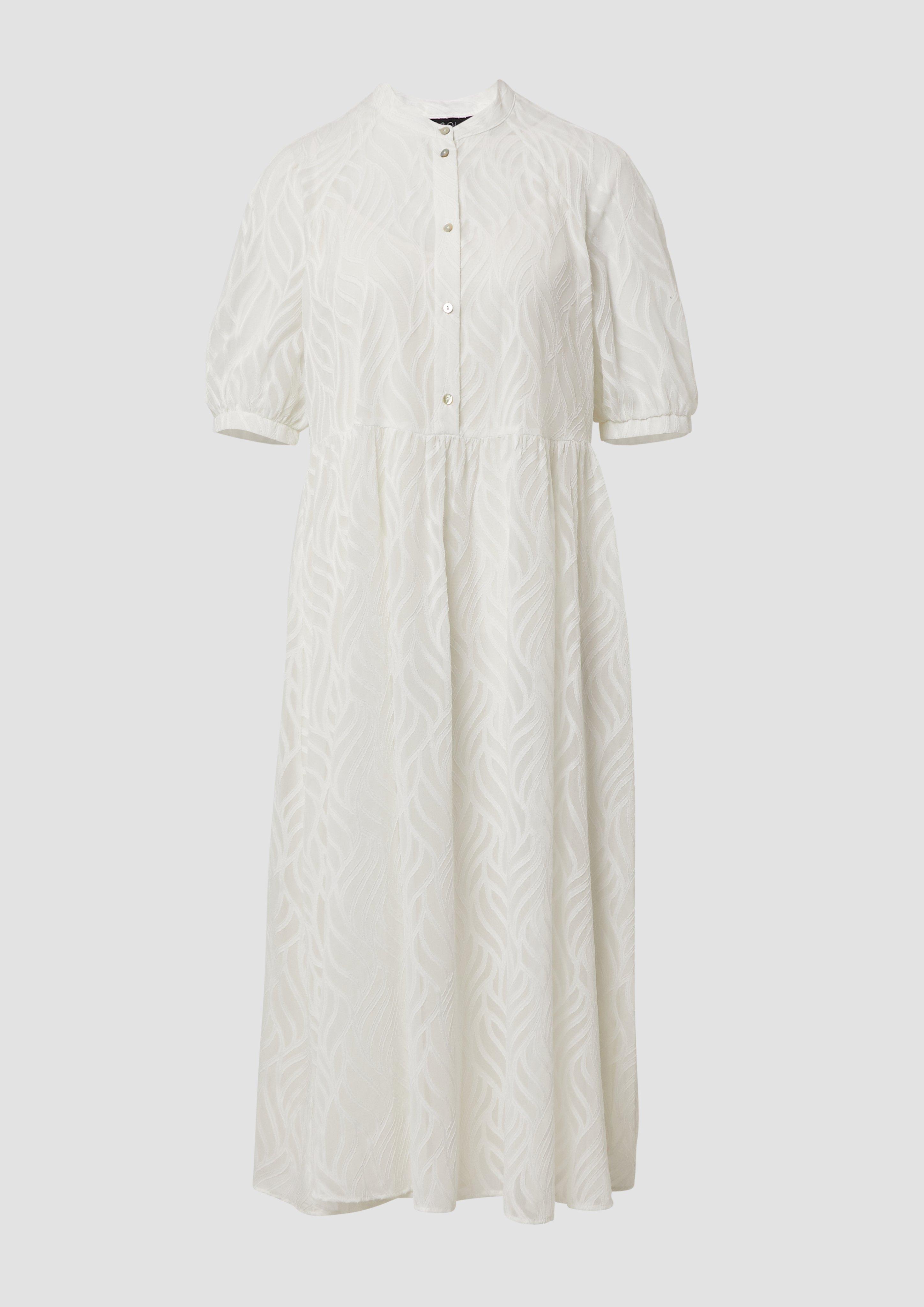 s.Oliver - Semitransparentes Maxikleid mit Futter, Damen, creme