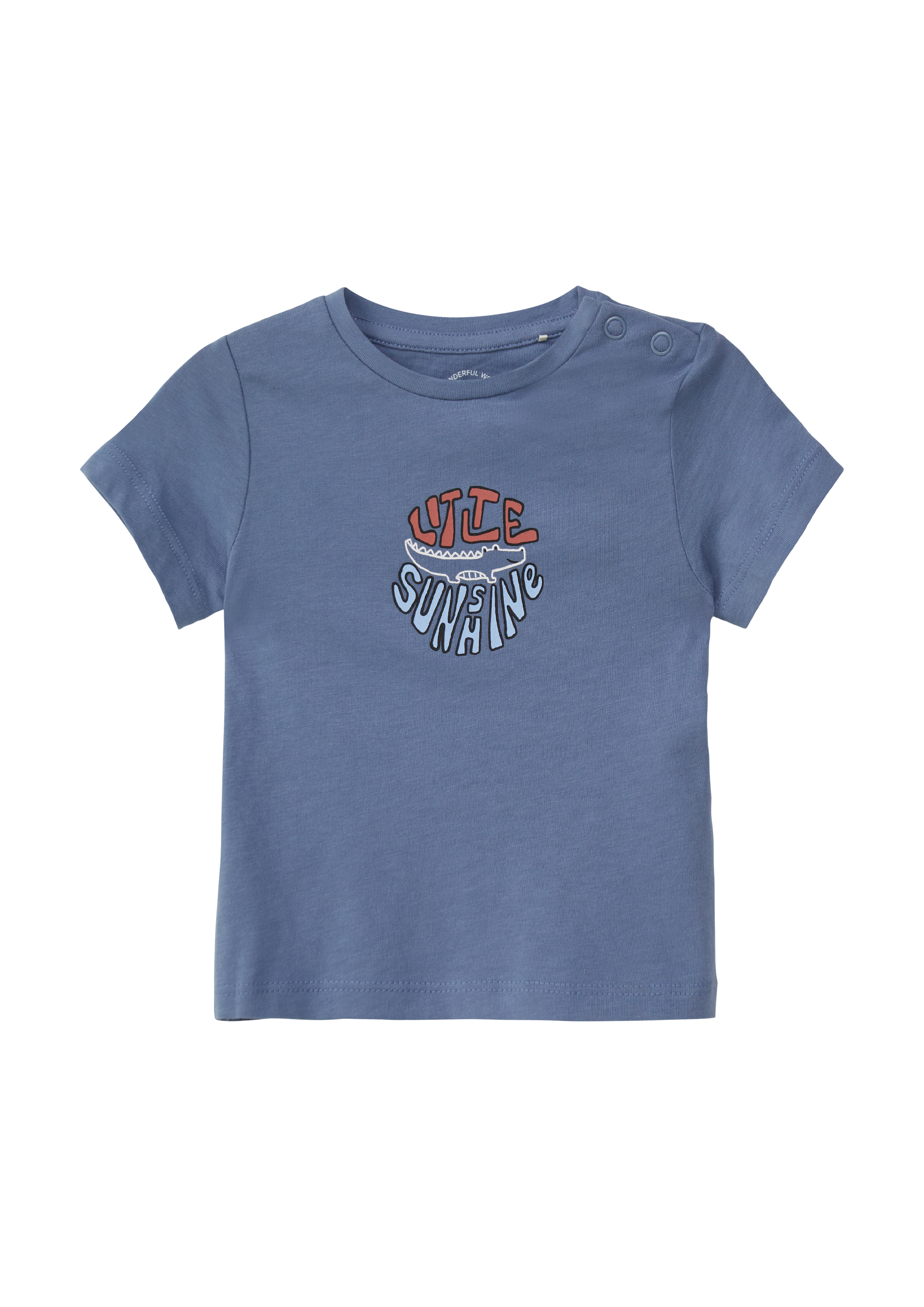 s.Oliver - Baumwoll-T-Shirt mit Frontprint, Babys, blau