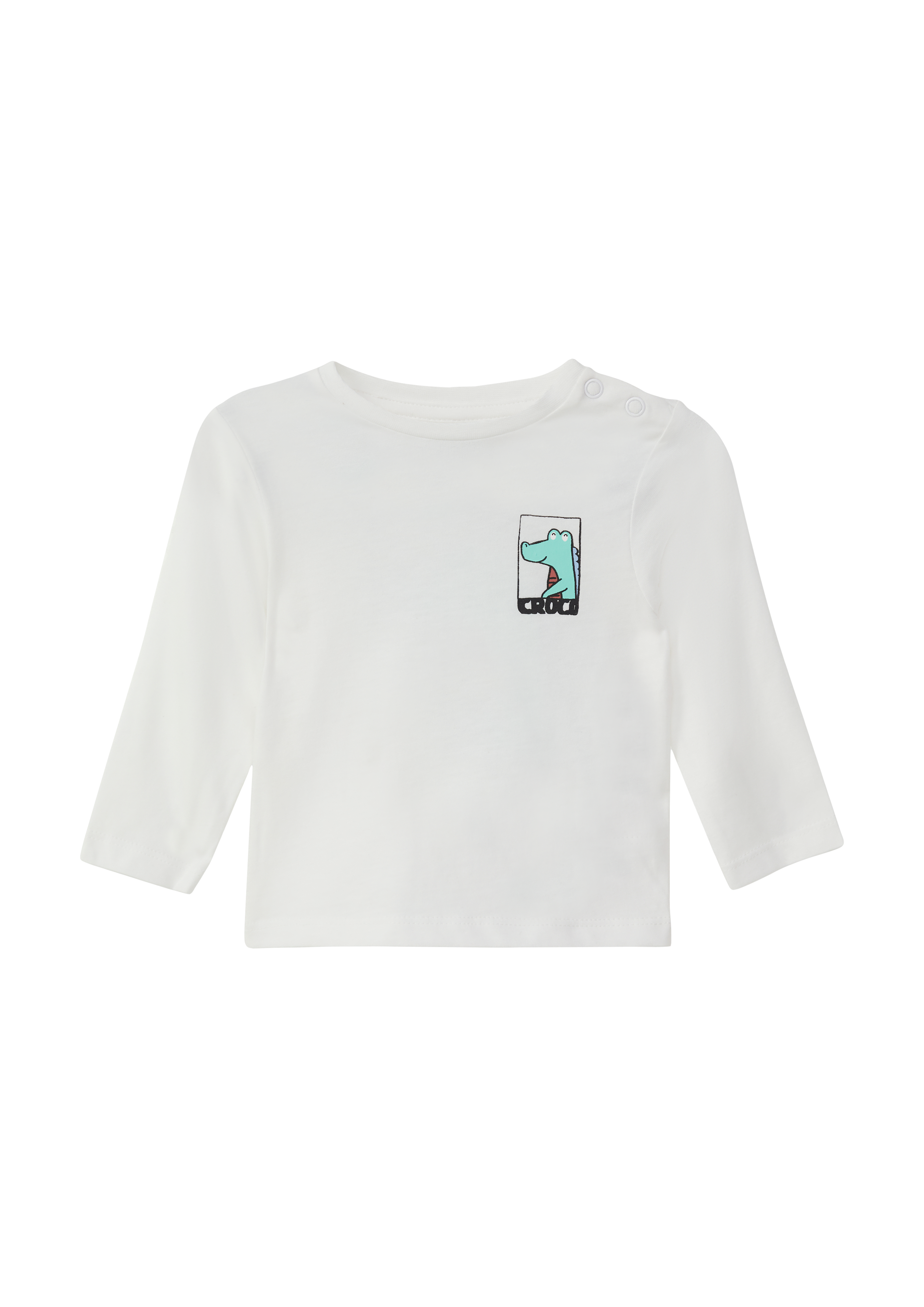 s.Oliver - Weiches Longsleeve mit Front- und Rückenprint, Babys, weiß