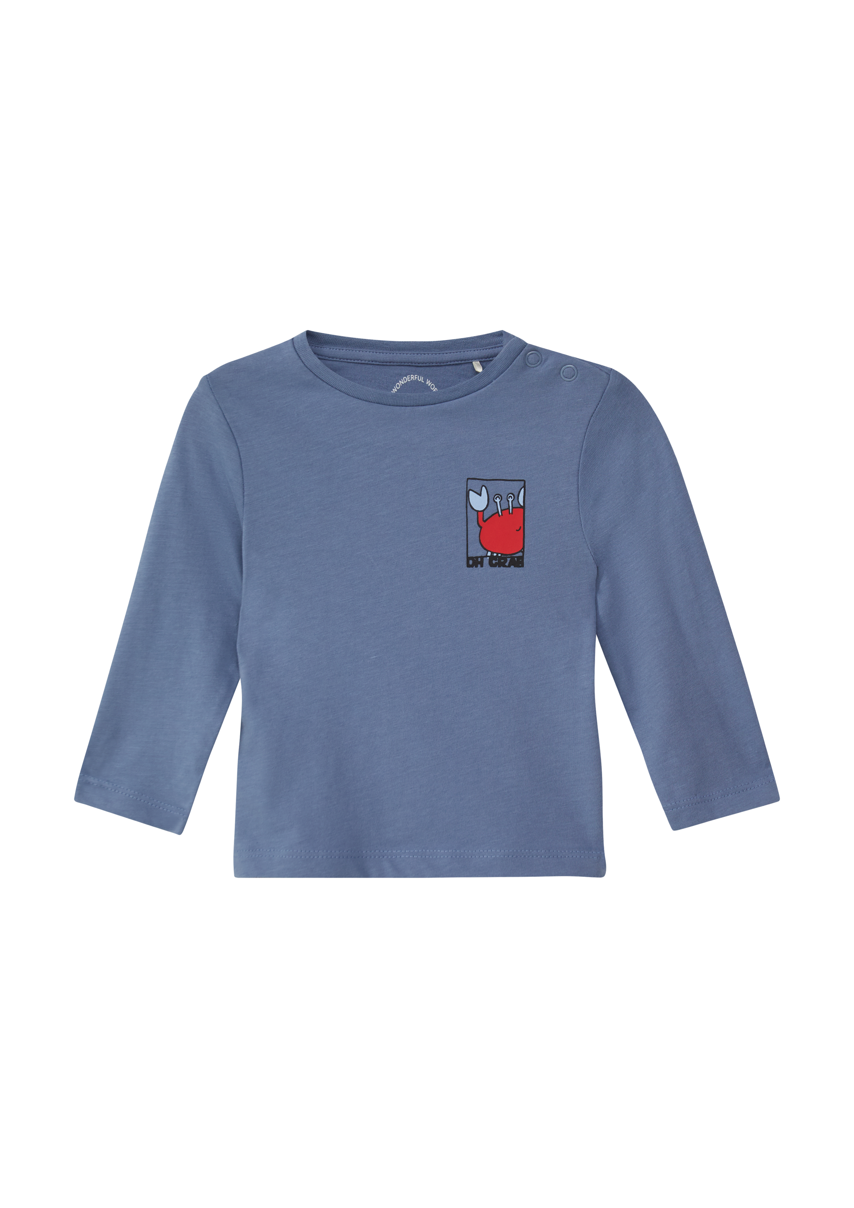 s.Oliver - Weiches Longsleeve mit Front- und Rückenprint, Babys, blau