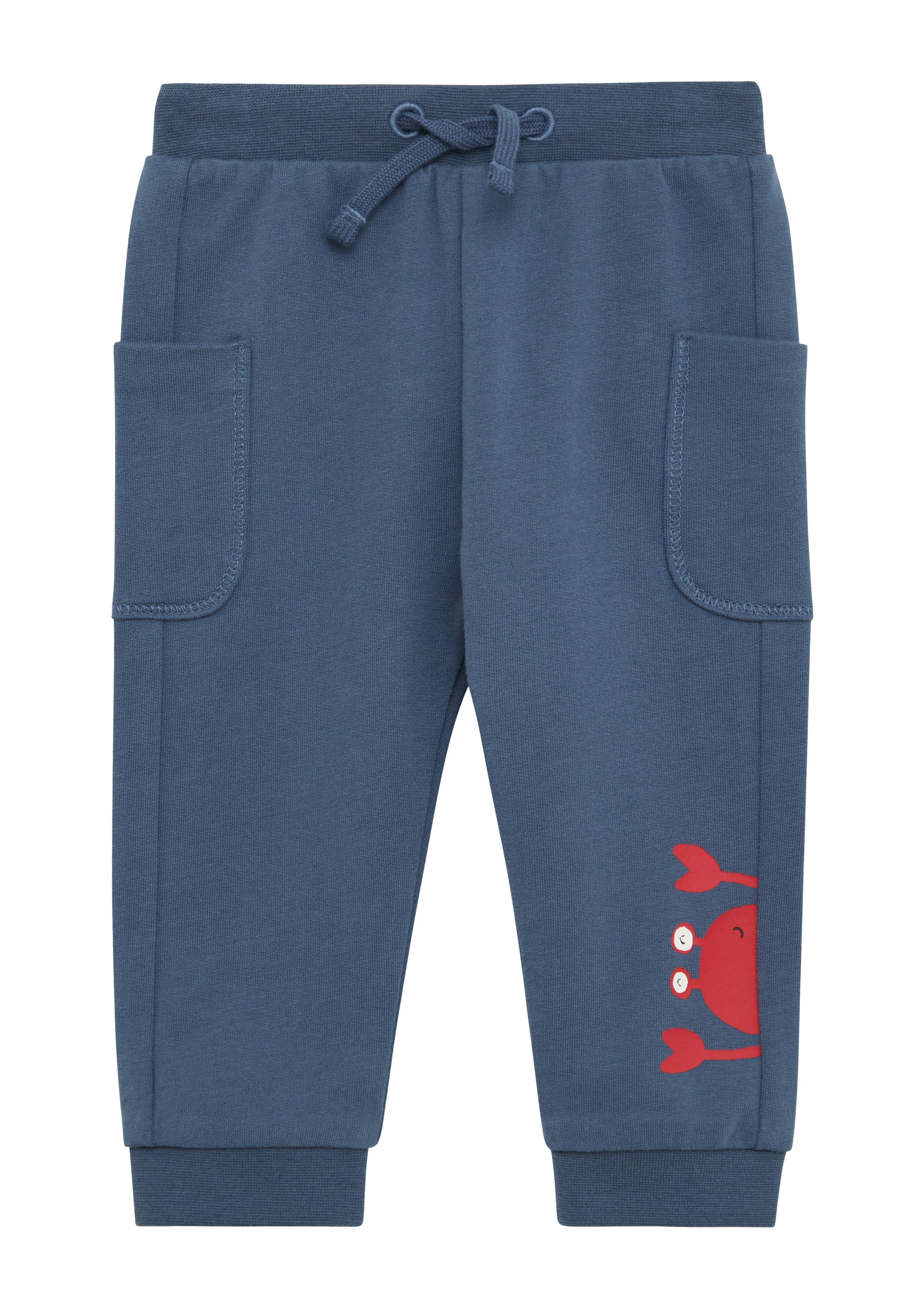 s.Oliver - Jogpants mit aufgesetzten Taschen und Print, Babys, blau